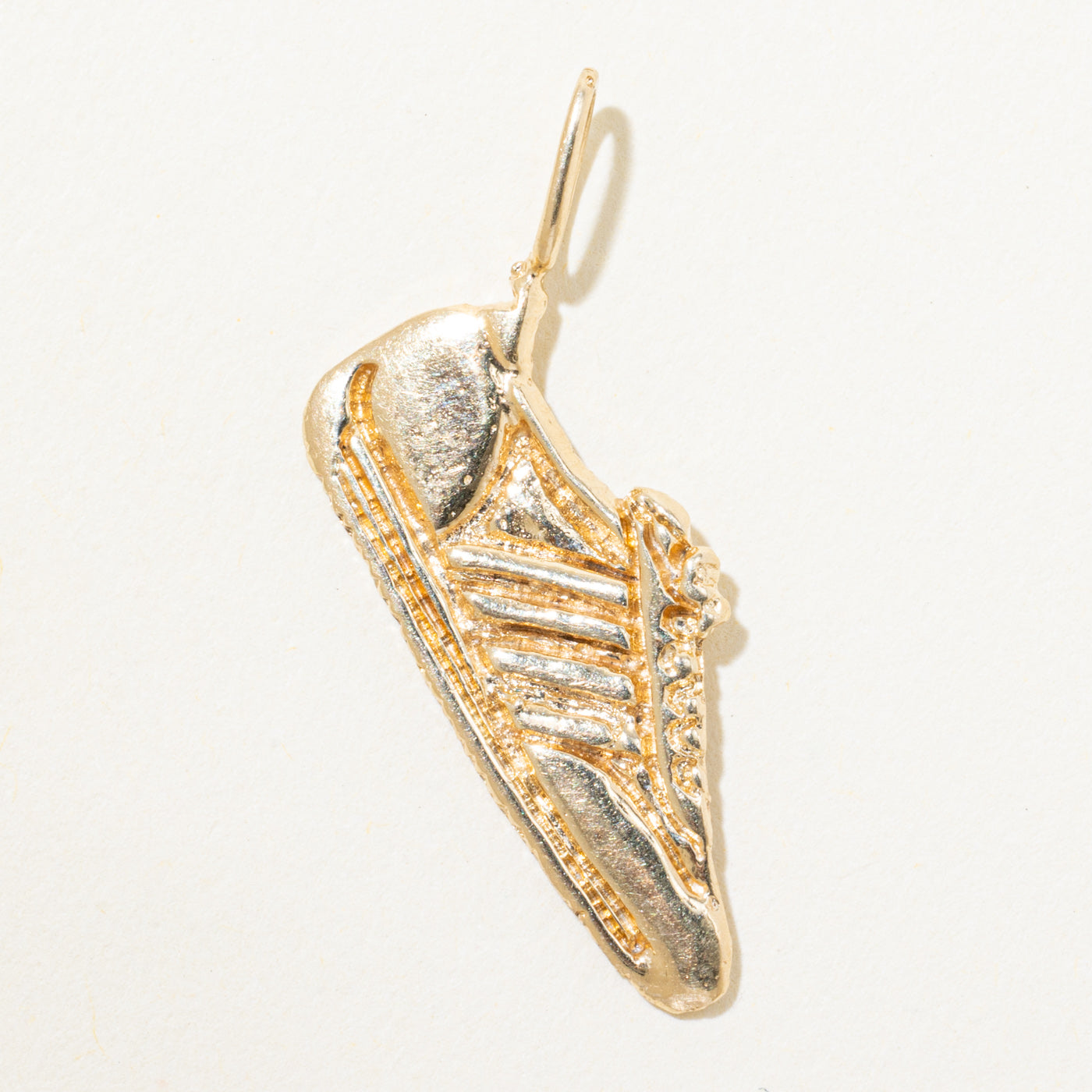 14k Yellow Gold Sneaker Shoe Charm