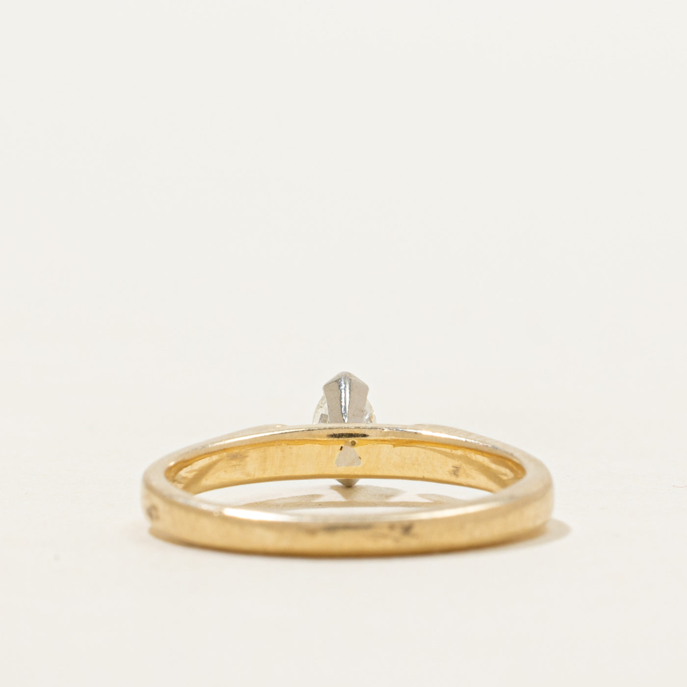 Marquise Cut Solitaire Diamond Ring | 0.12ct | SZ 3