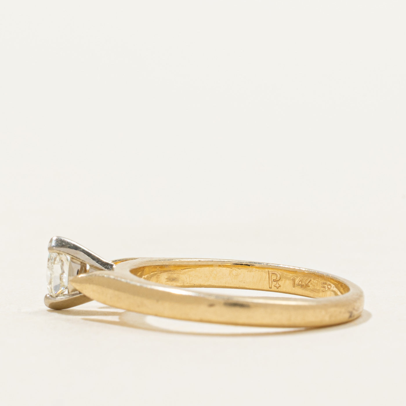 Marquise Cut Solitaire Diamond Ring | 0.12ct | SZ 3