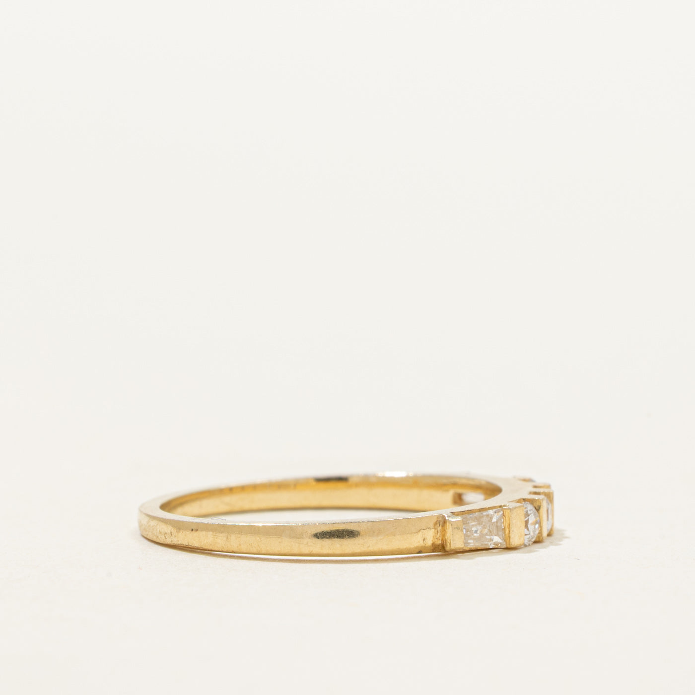 Channel Set Mix Cut Diamond Ring | 0.20ctw | SZ 6.25