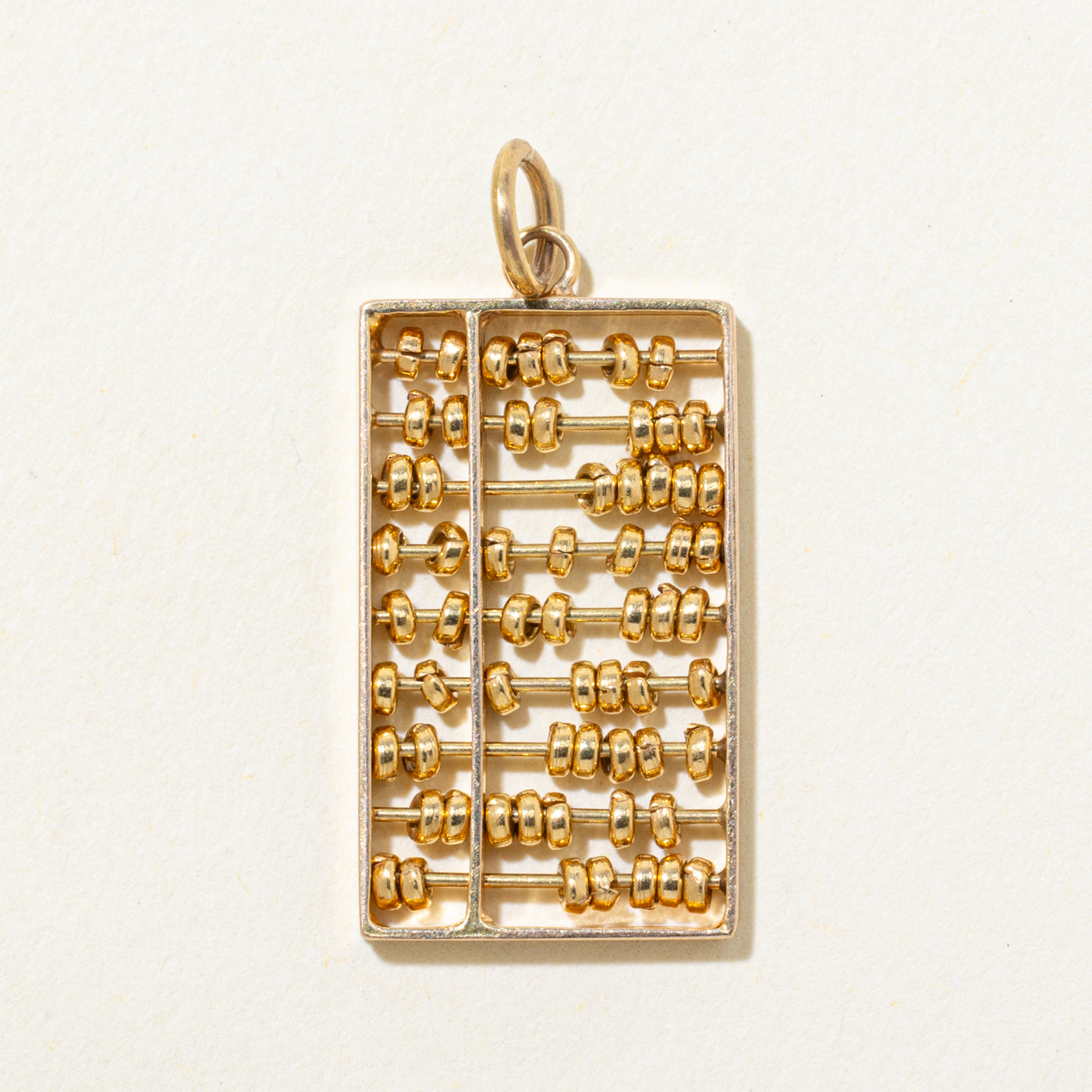 14k Yellow Gold Abacus Charm