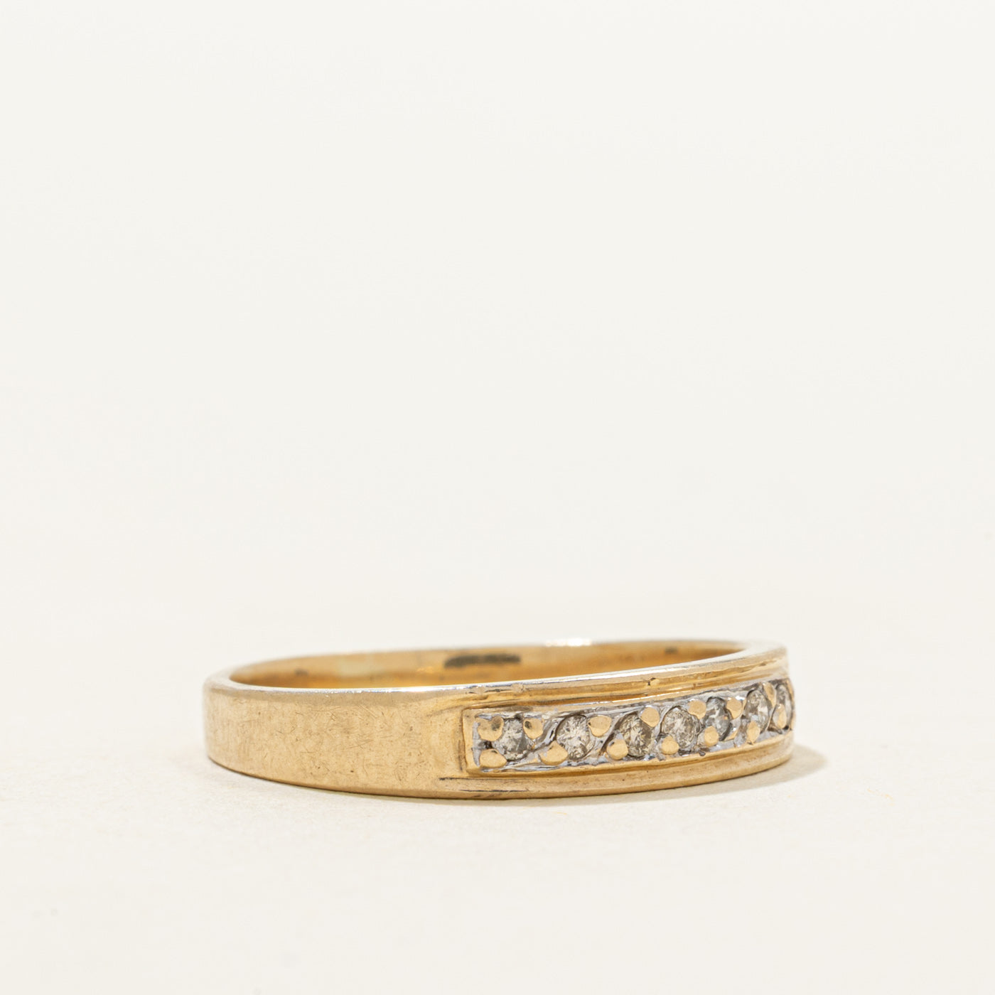 10k Yellow Gold Diamond Ring | 0.07ctw | SZ 6.25