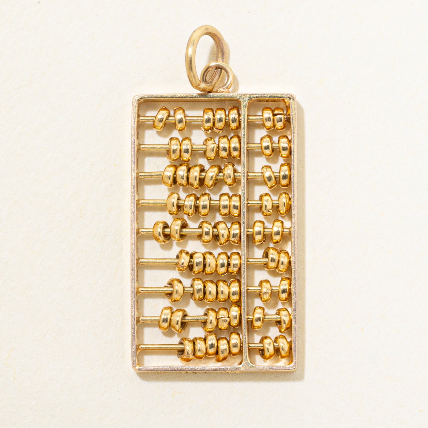 14k Yellow Gold Abacus Charm