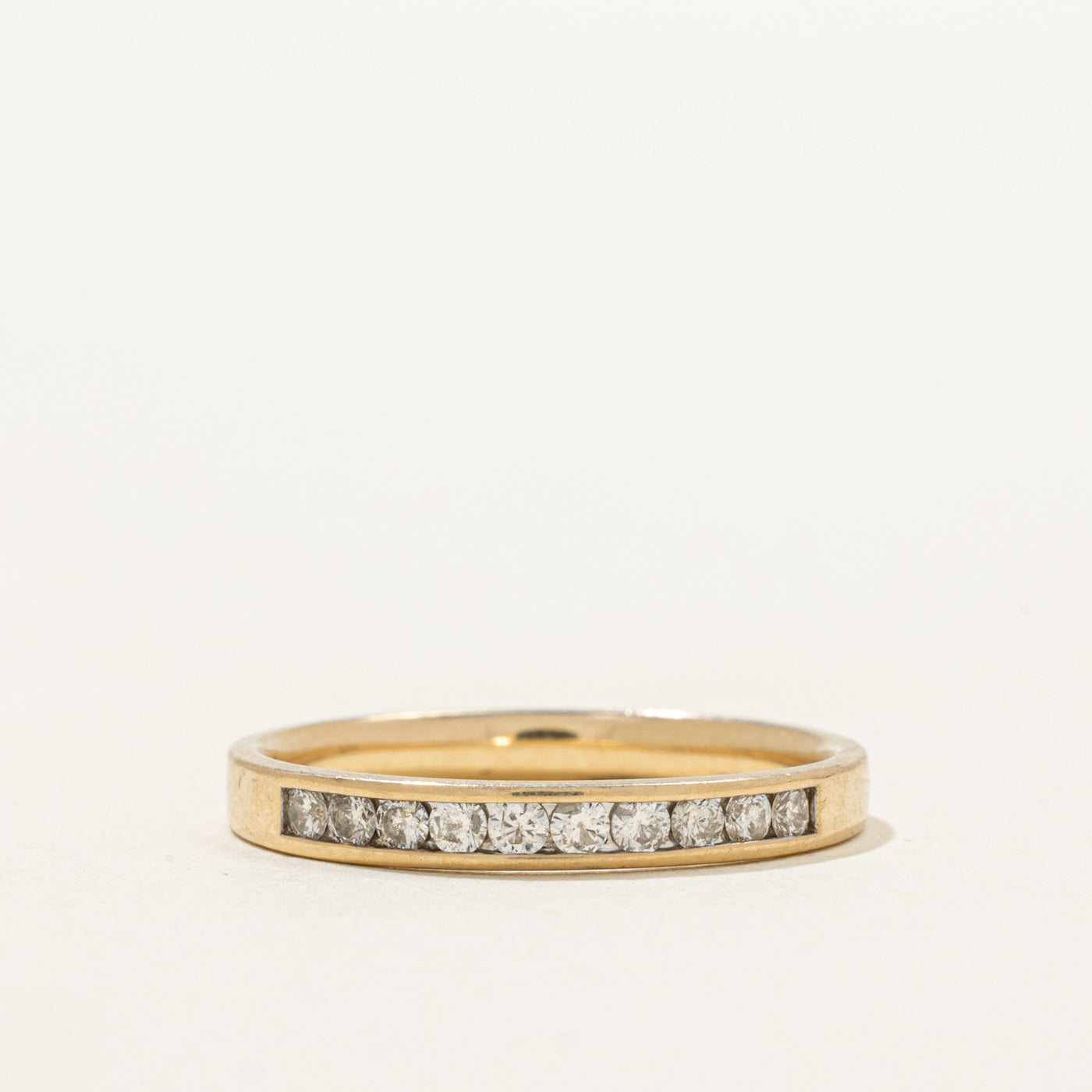 Channel Set Semi Eternity Diamond Ring | 0.20ctw | SZ 6.25