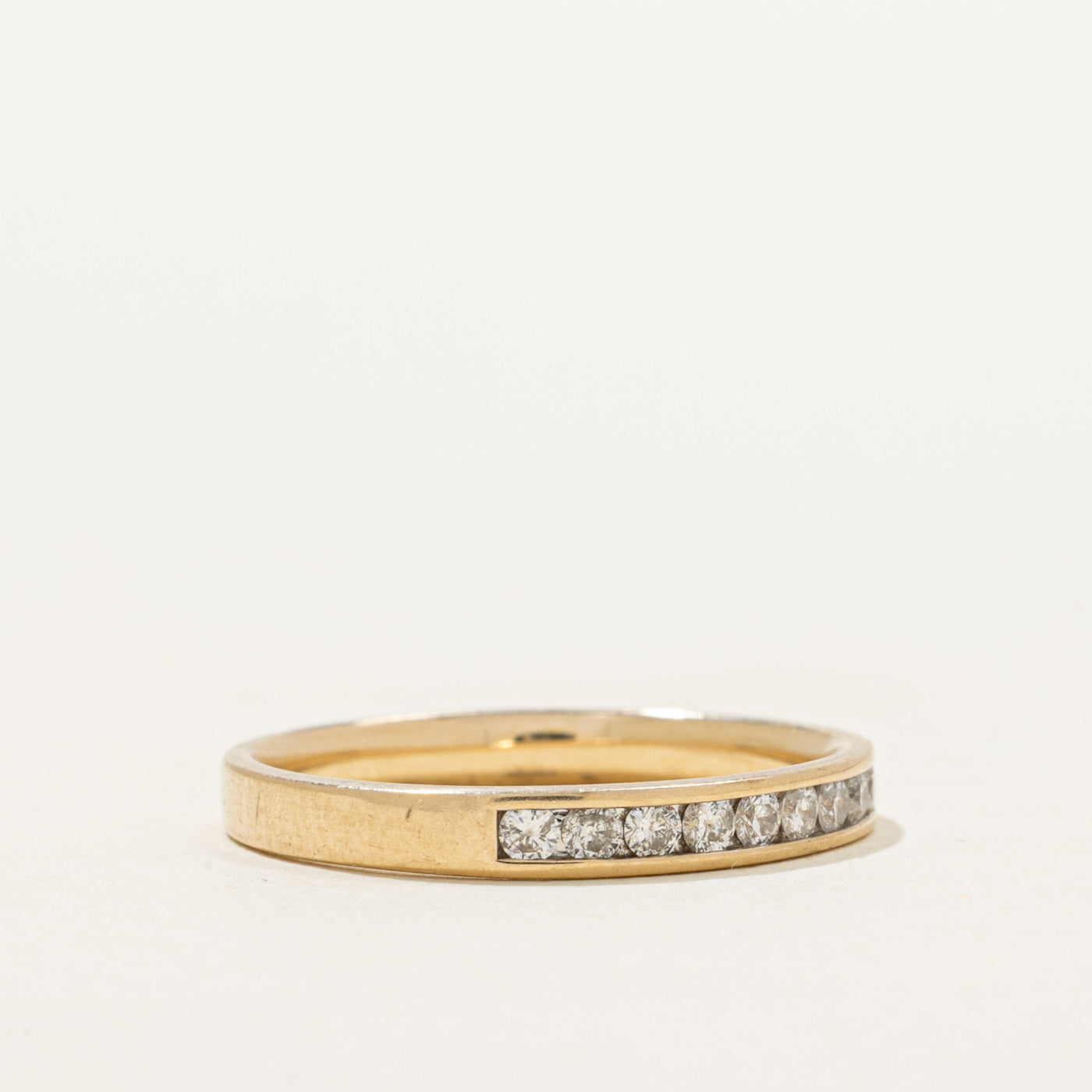 Channel Set Semi Eternity Diamond Ring | 0.20ctw | SZ 6.25