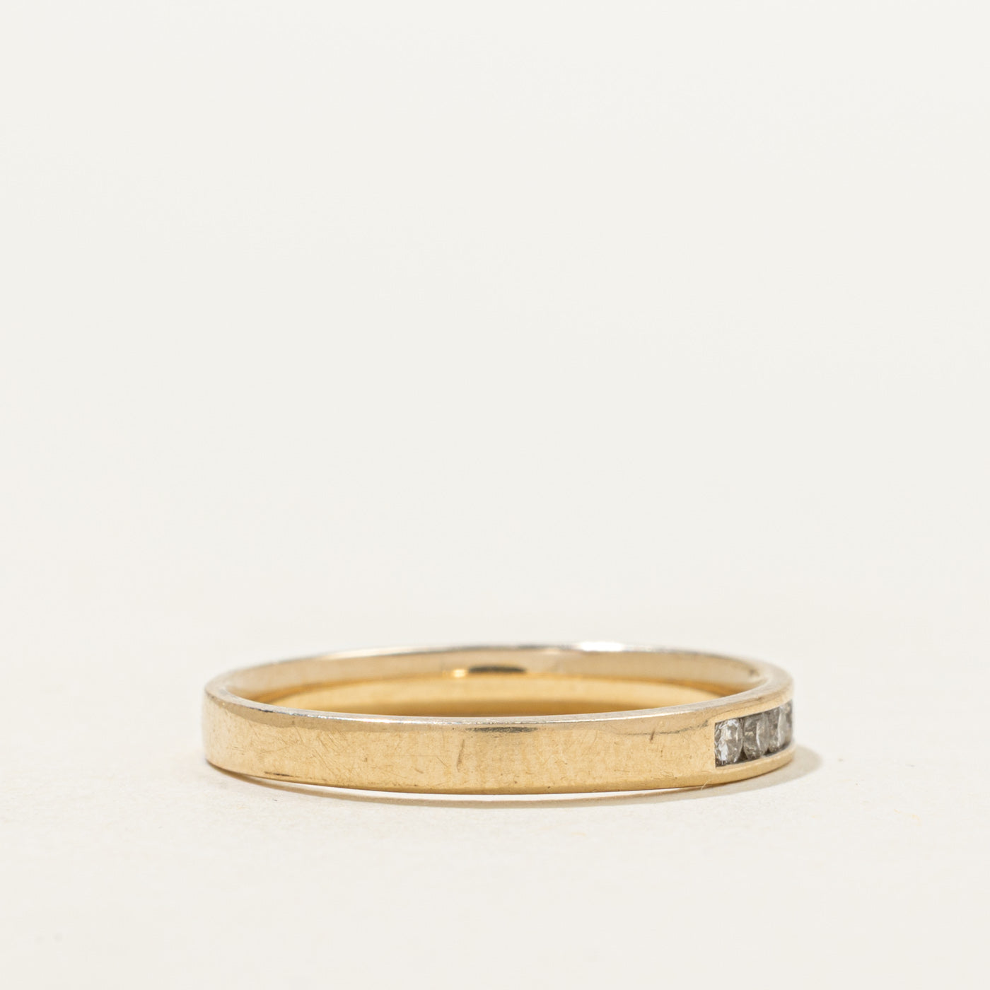 Channel Set Semi Eternity Diamond Ring | 0.20ctw | SZ 6.25