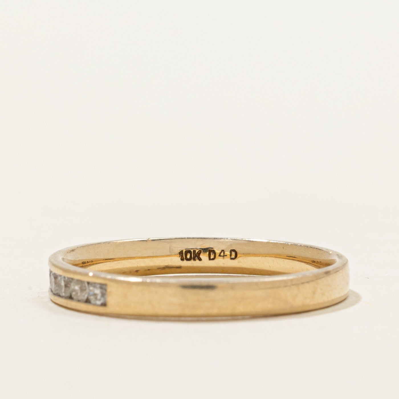 Channel Set Semi Eternity Diamond Ring | 0.20ctw | SZ 6.25