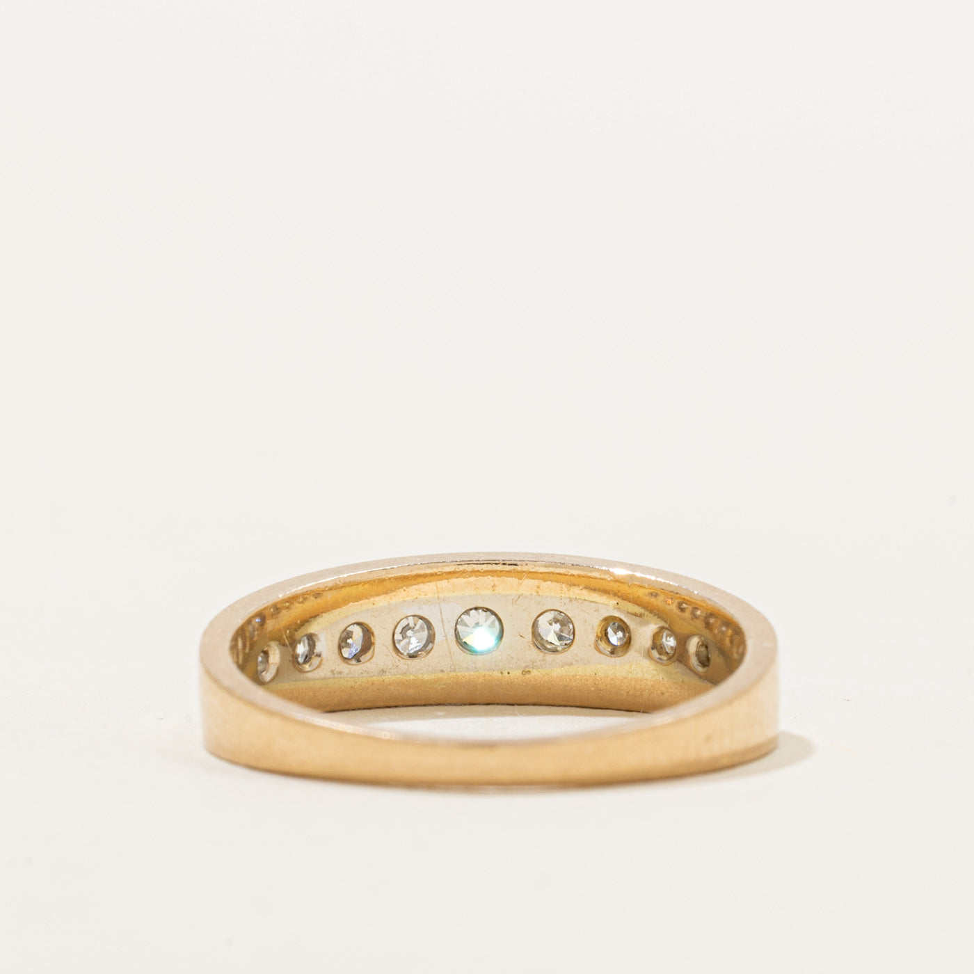 10k Two Tone Diamond Ring | 0.14ctw | SZ 6