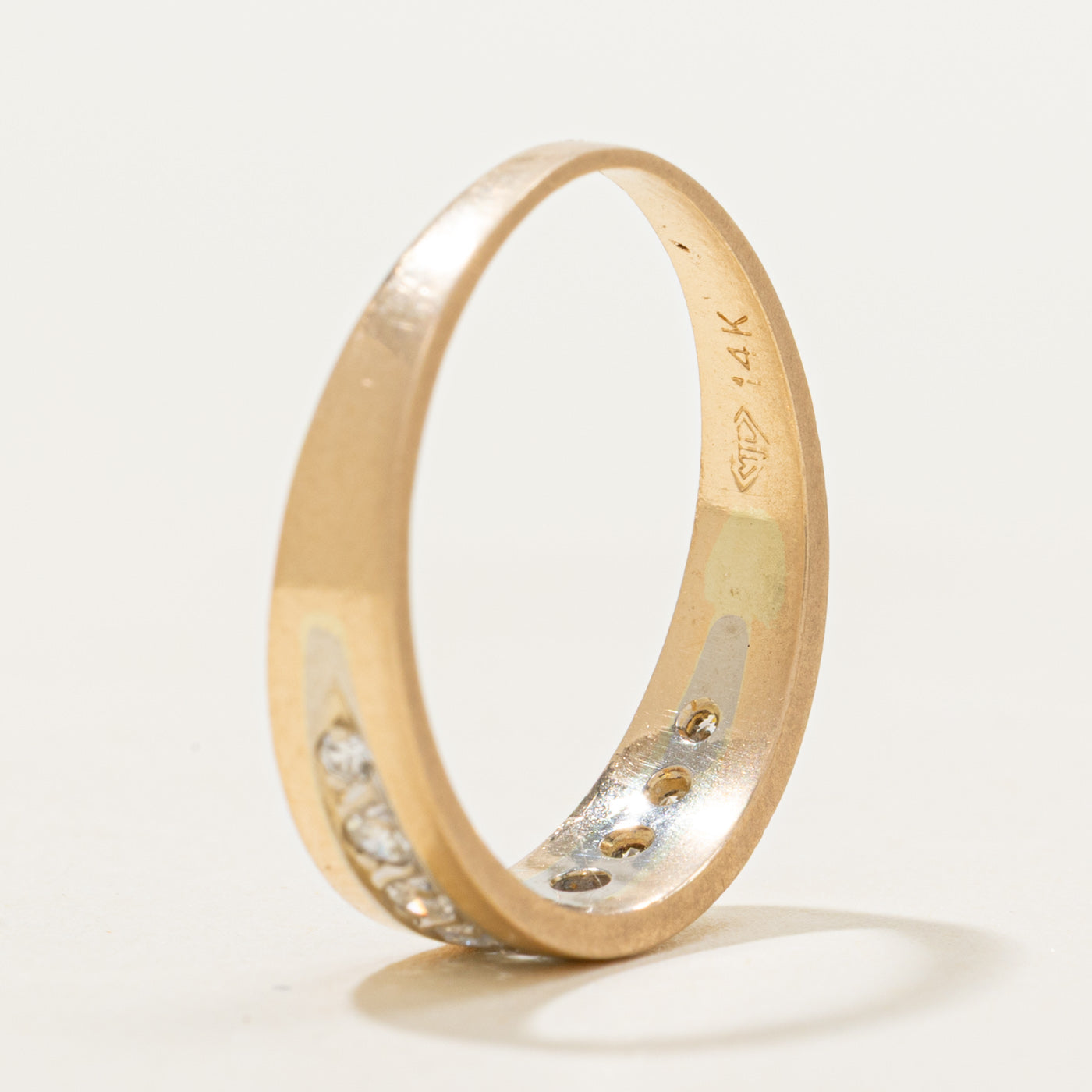 10k Two Tone Diamond Ring | 0.14ctw | SZ 6