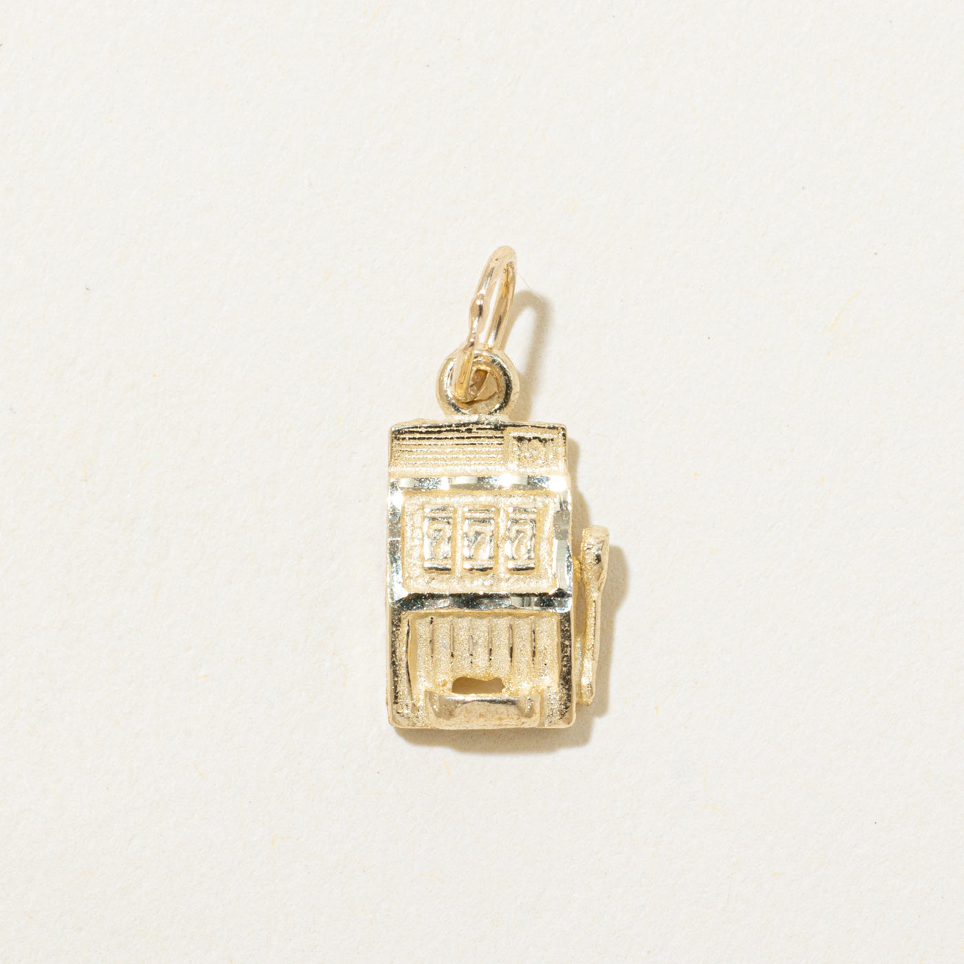 14k Yellow Gold 777 Slot Machine Charm