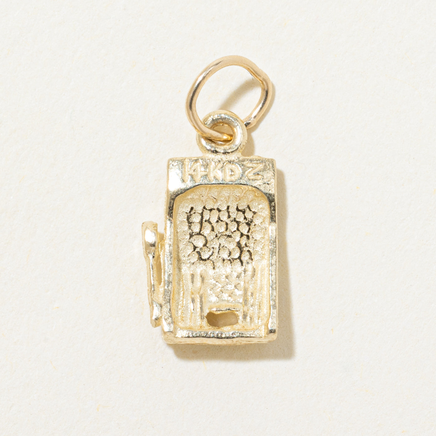 14k Yellow Gold 777 Slot Machine Charm