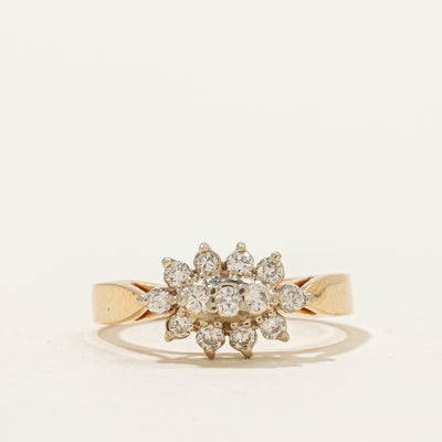 Diamond Petal Cluster Ring | 0.23ctw | SZ 4