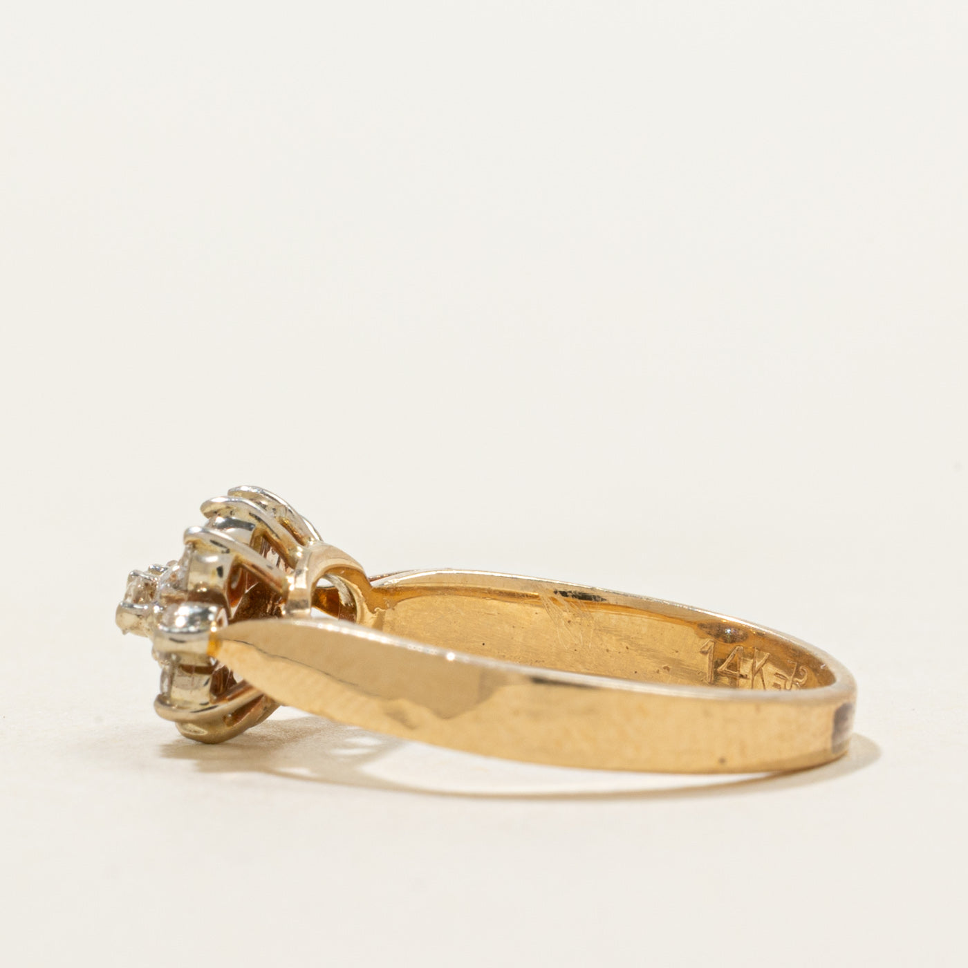 Diamond Petal Cluster Ring | 0.23ctw | SZ 4