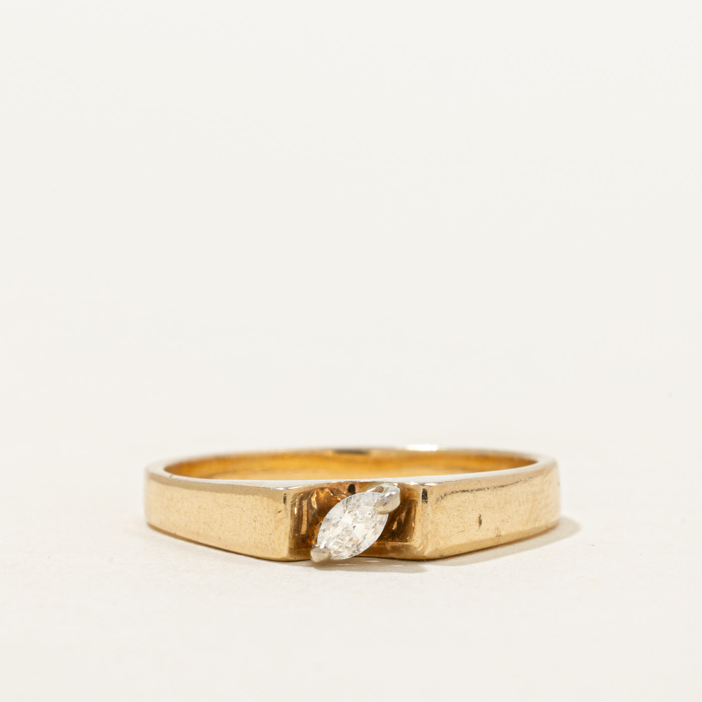 Solitaire Marquise Cut Diamond Ring | 0.10ct | SZ 7