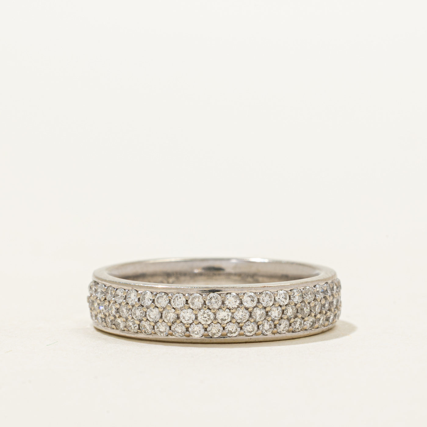 Pave Set Multi Row Diamond Band | 0.50ctw | 4.5mm | SZ 6.75