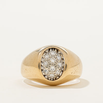 Diamond Cluster Dome Ring | 0.23ctw | SZ 10