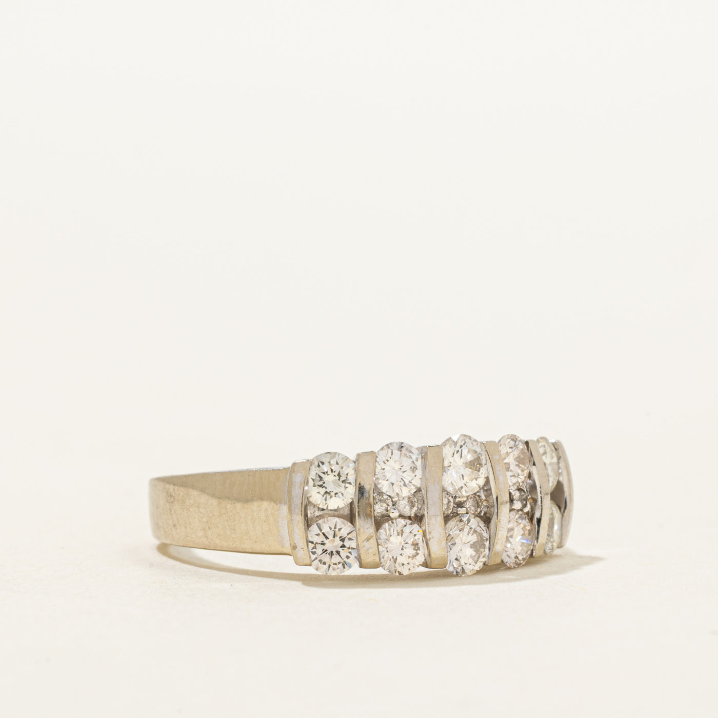 Multi Column Diamond Ring | 0.98ctw | SZ 6.75