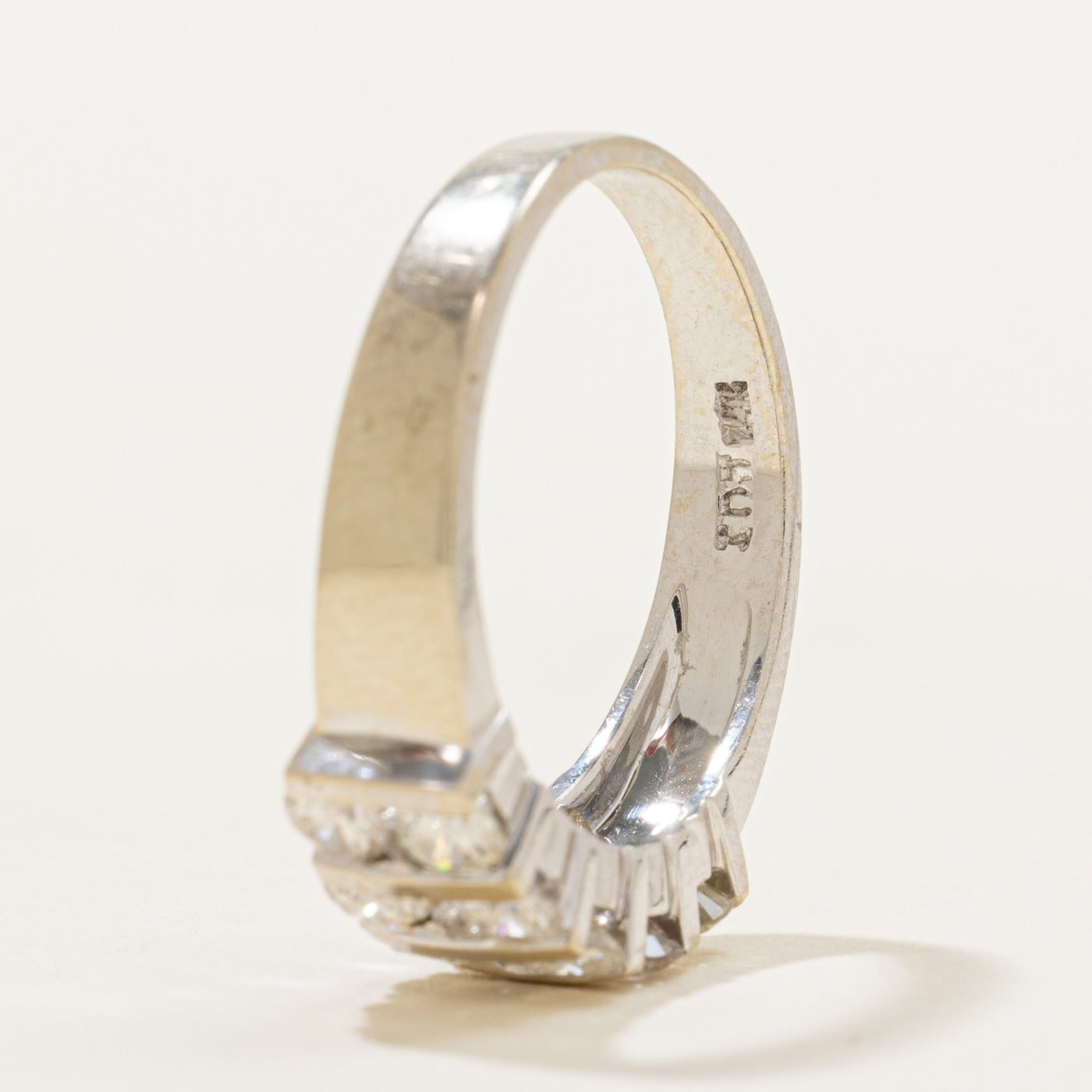 Multi Column Diamond Ring | 0.98ctw | SZ 6.75