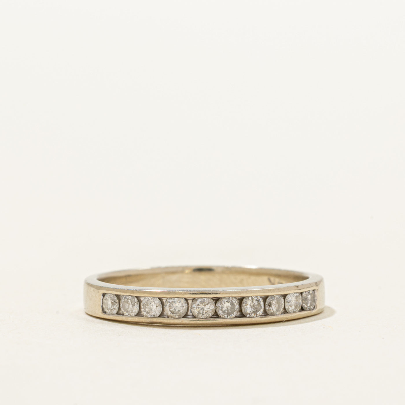 White Gold Semi Eternity Diamond Ring | 0.25ctw | SZ 6