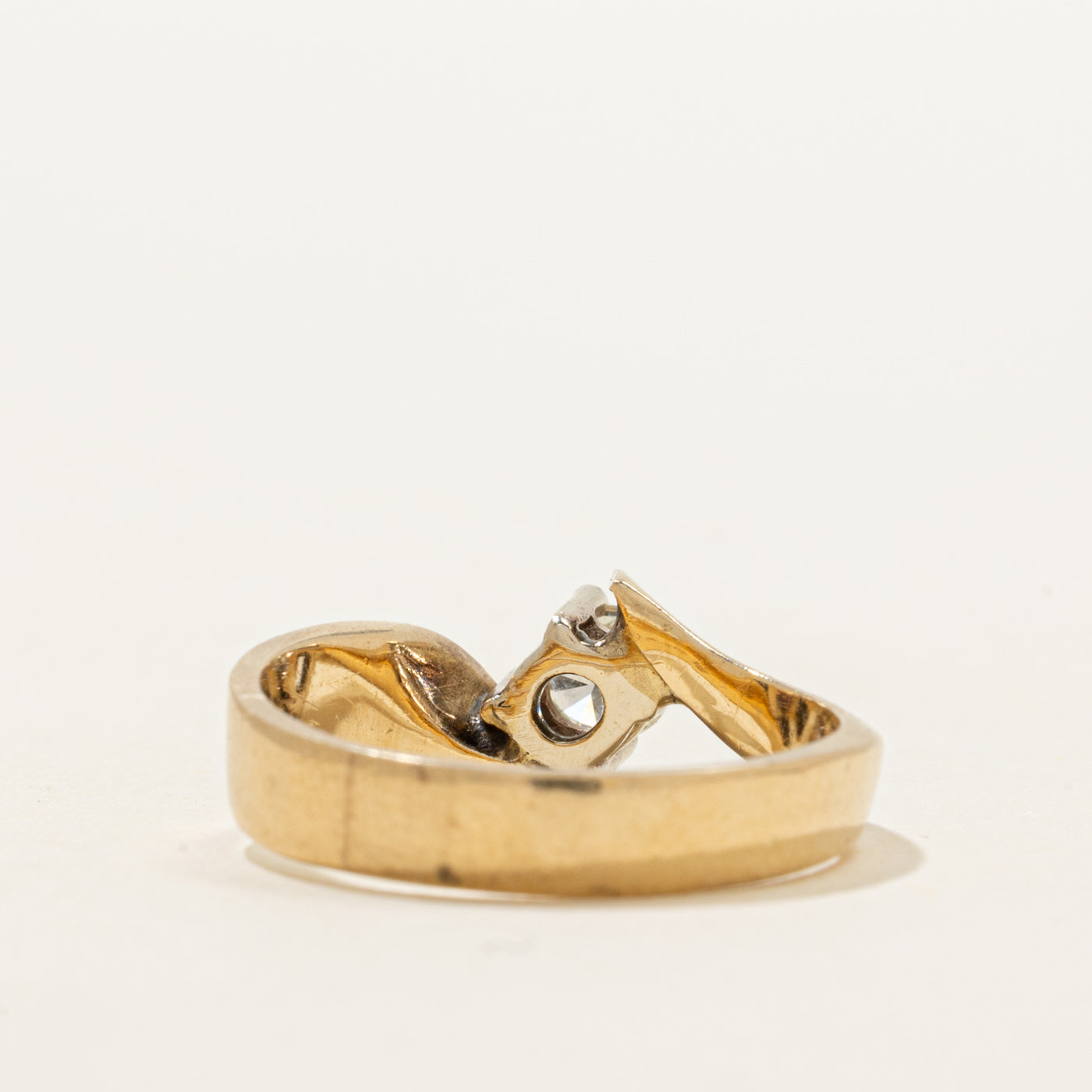 Solitaire Diamond Bypass Ring | 0.29ct | SZ 6.5