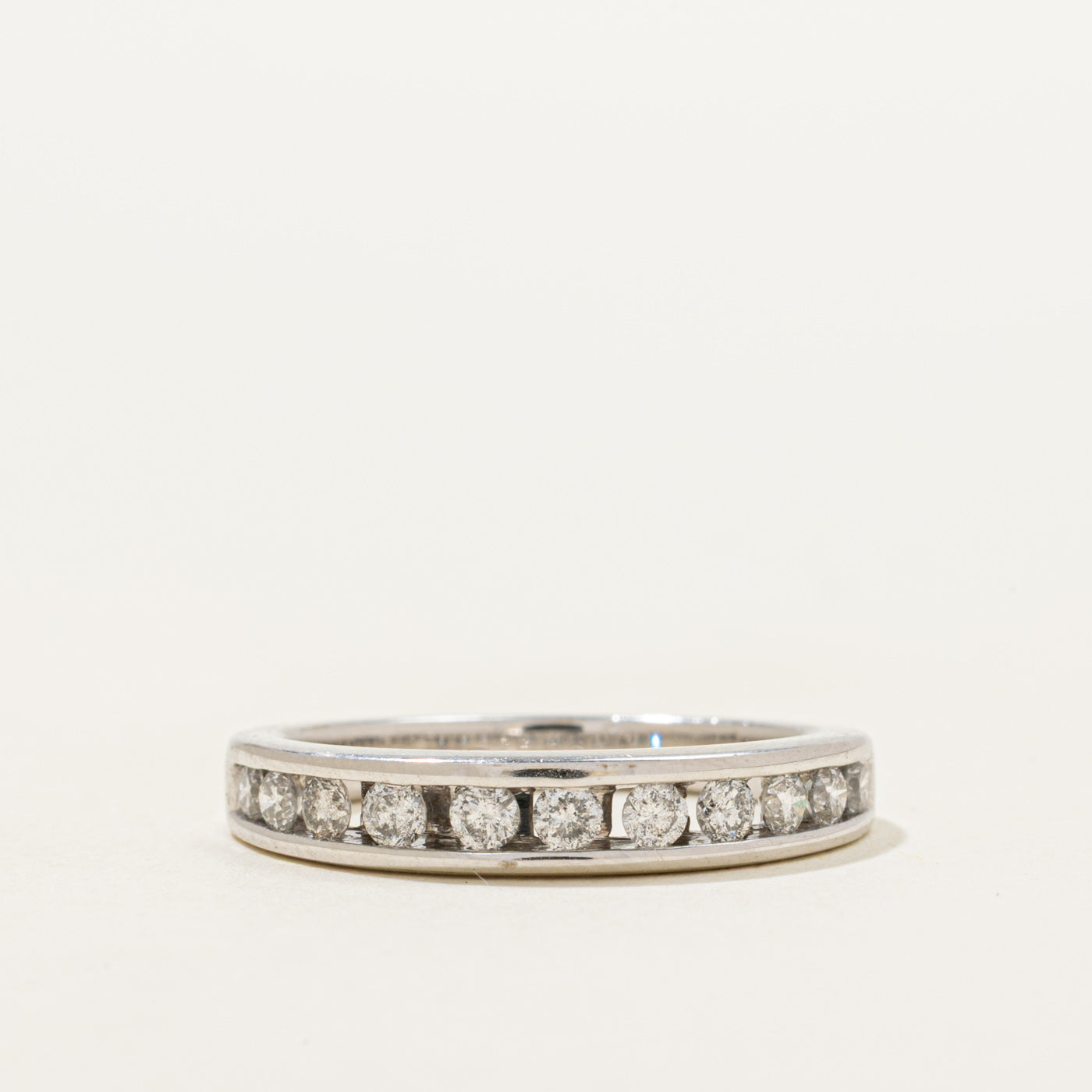 White Gold Semi Eternity Diamond Ring | 0.40ctw | SZ 7