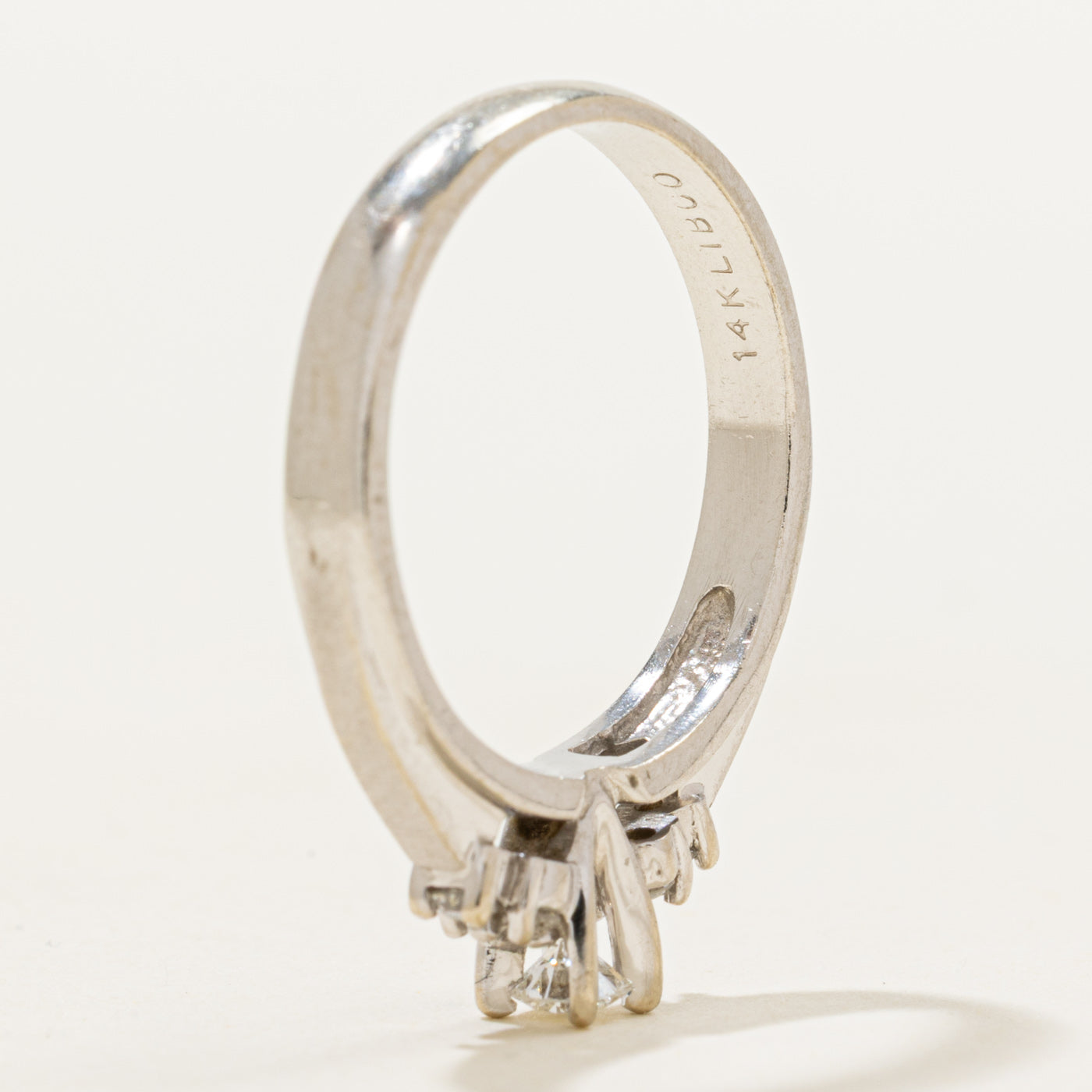 White Gold Diamond Accented Ring | 0.22ctw | SZ 6