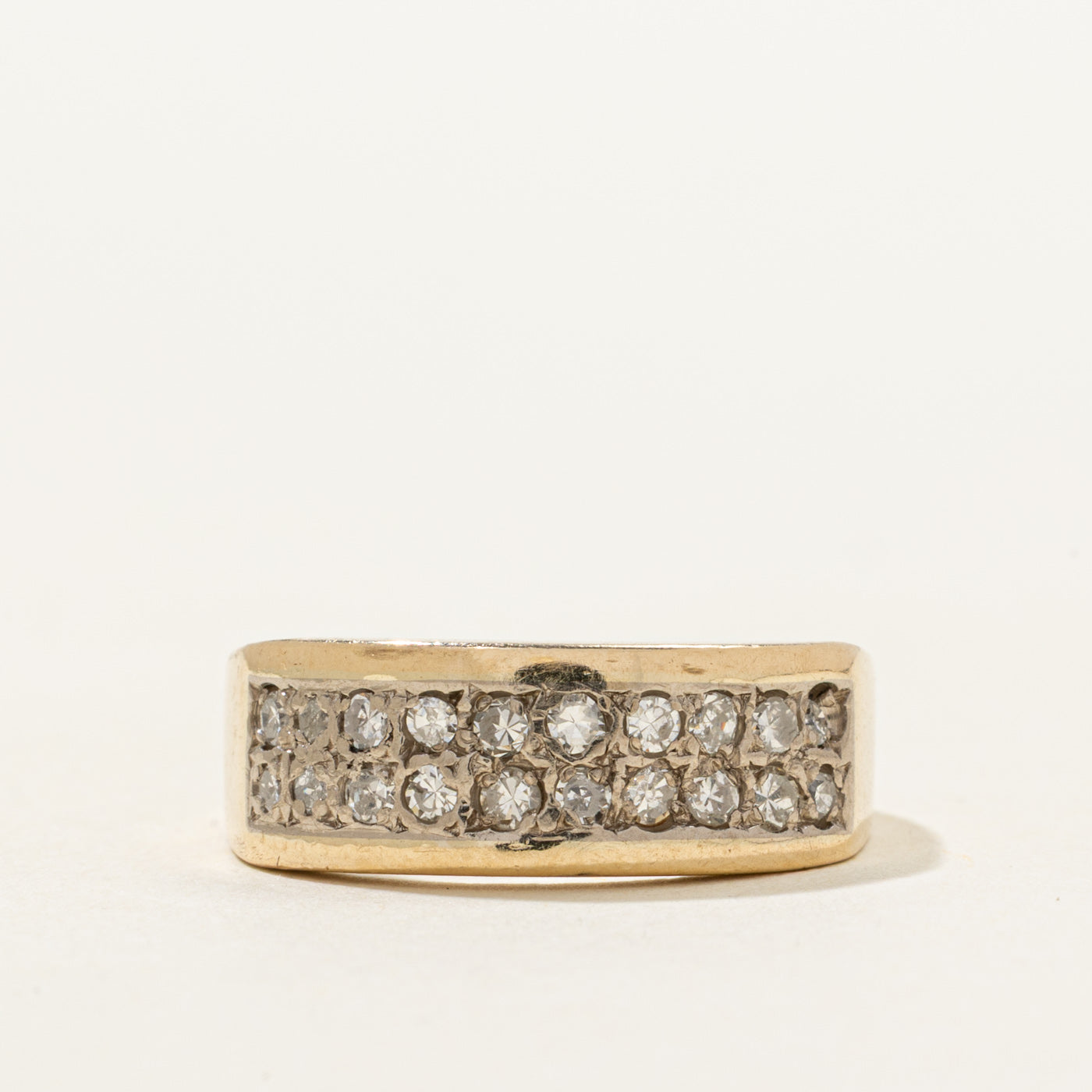 Double Row Diamond Ring | 0.40ctw | SZ 6.25