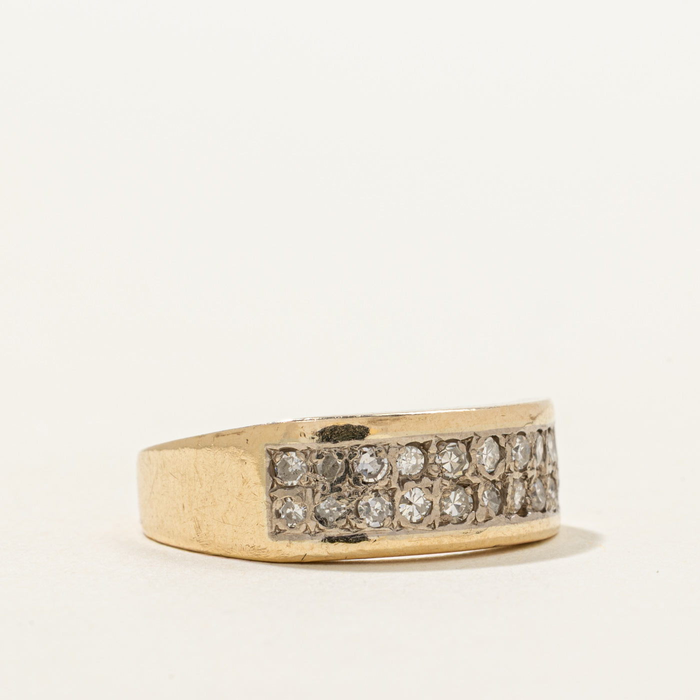 Double Row Diamond Ring | 0.40ctw | SZ 6.25
