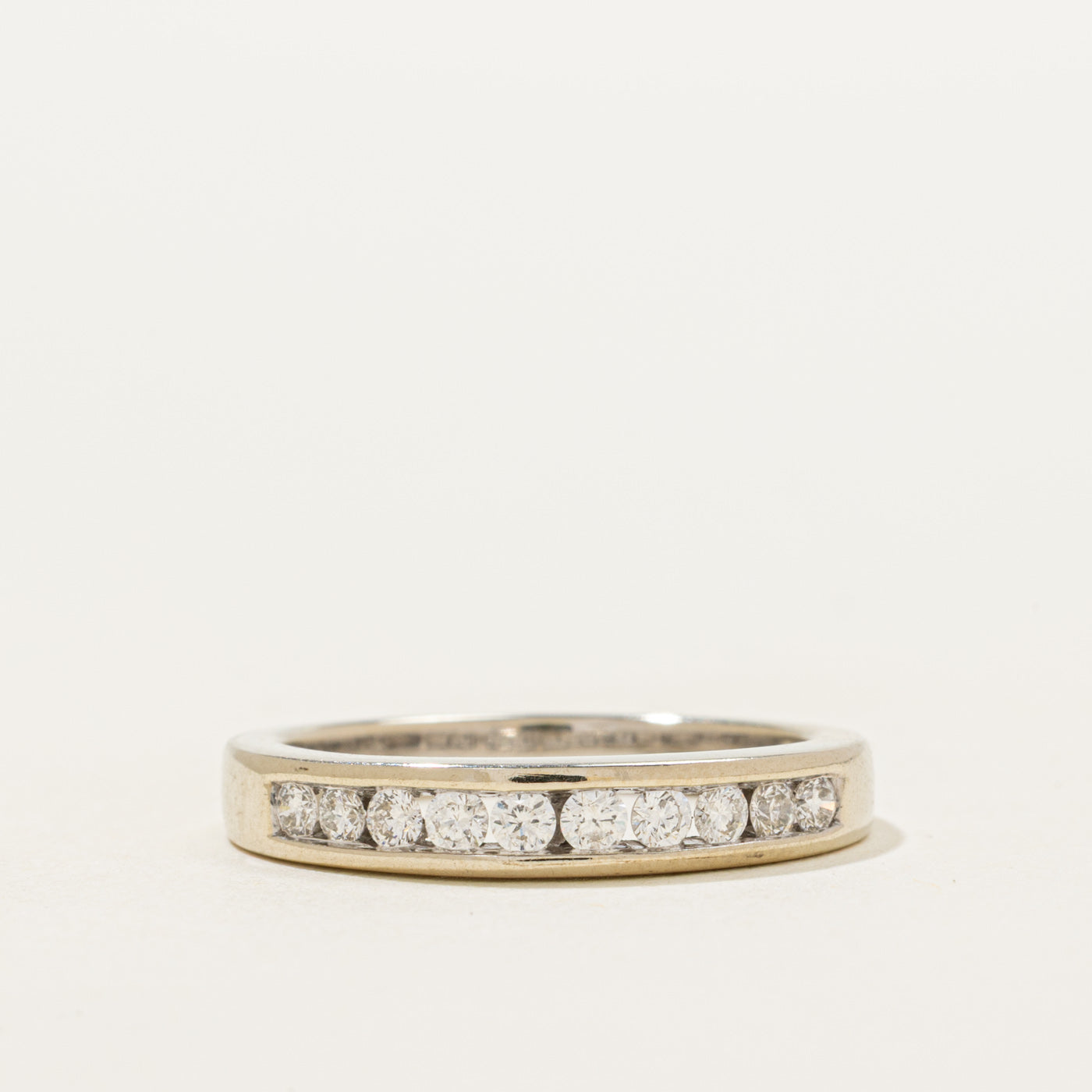 White Gold Semi Eternity Diamond Ring | 0.30ctw | SZ 6.5