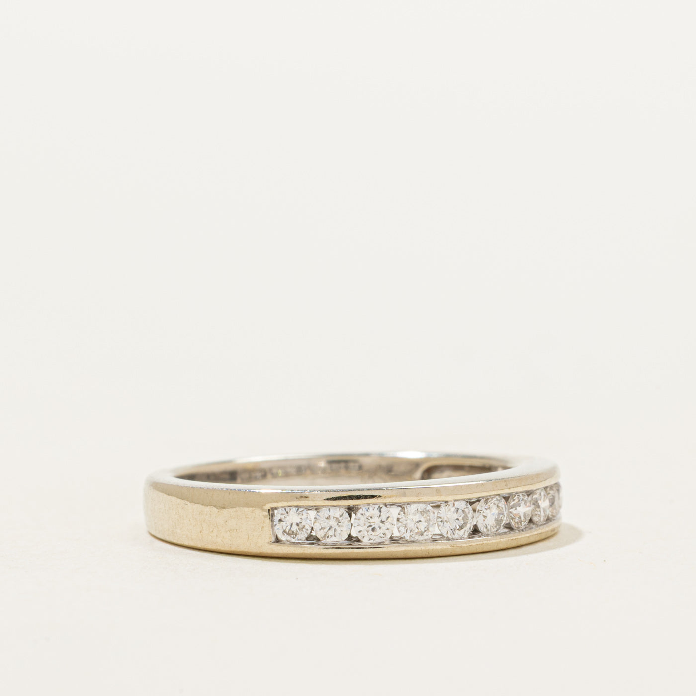 White Gold Semi Eternity Diamond Ring | 0.30ctw | SZ 6.5