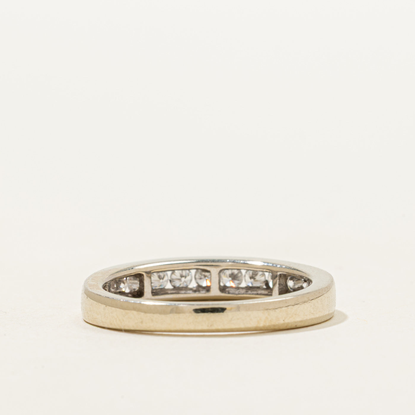 White Gold Semi Eternity Diamond Ring | 0.30ctw | SZ 6.5
