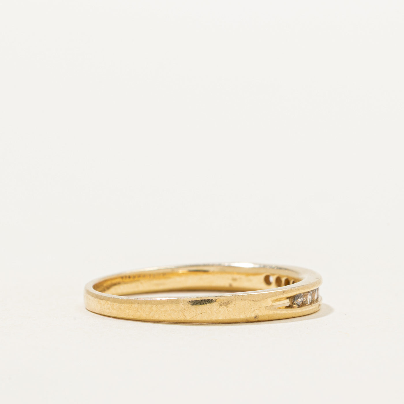 Channel Set Diamond Band | 0.10ctw | SZ 6.25