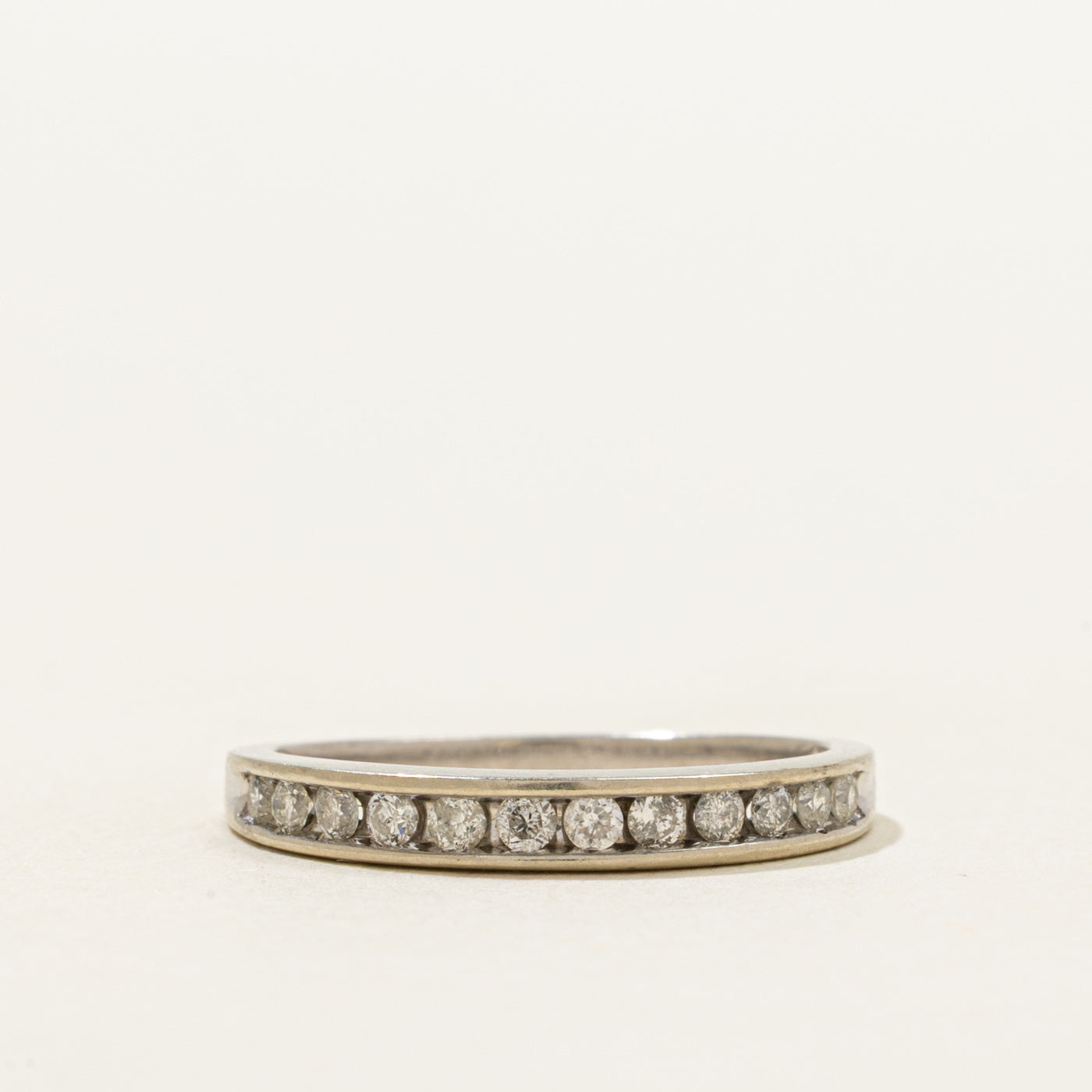 Channel Set Semi Eternity Diamond Ring | 0.21ctw | SZ 6.25
