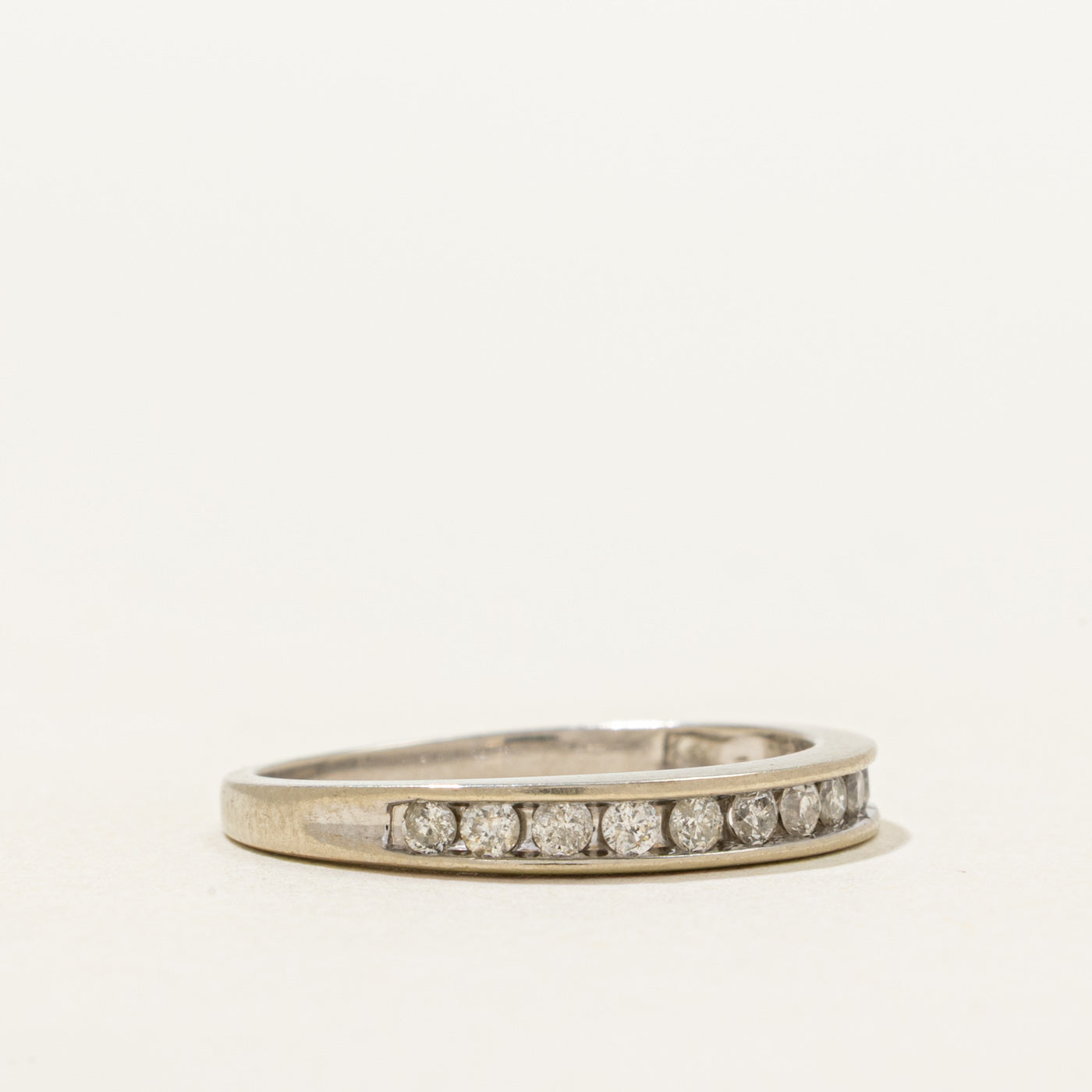 Channel Set Semi Eternity Diamond Ring | 0.21ctw | SZ 6.25