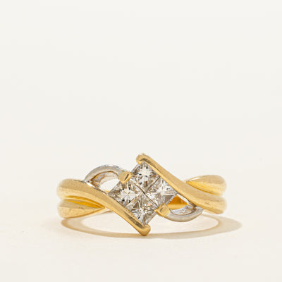 Princess Cut Diamond Bypass Ring | 0.50ctw | SZ 6