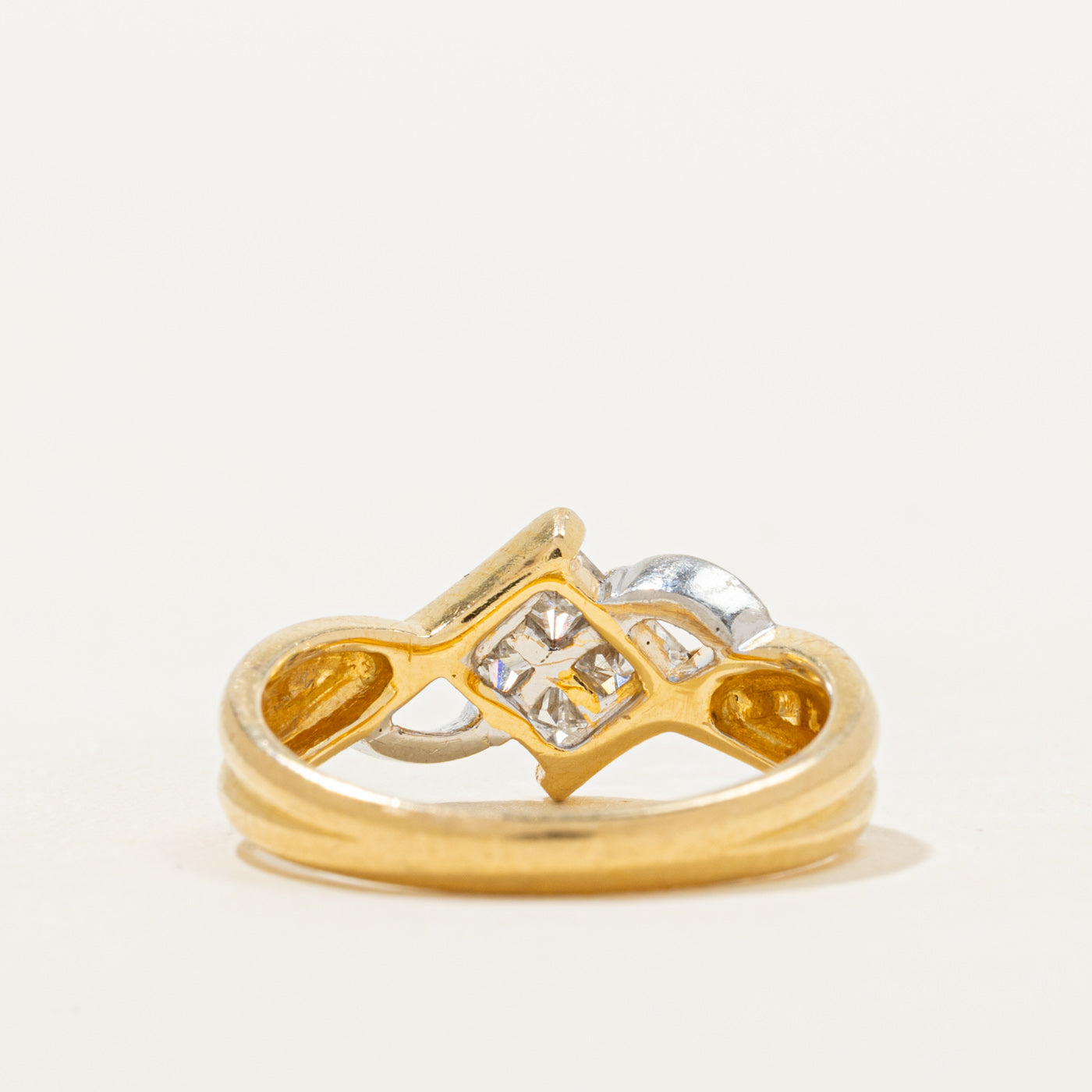 Princess Cut Diamond Bypass Ring | 0.50ctw | SZ 6