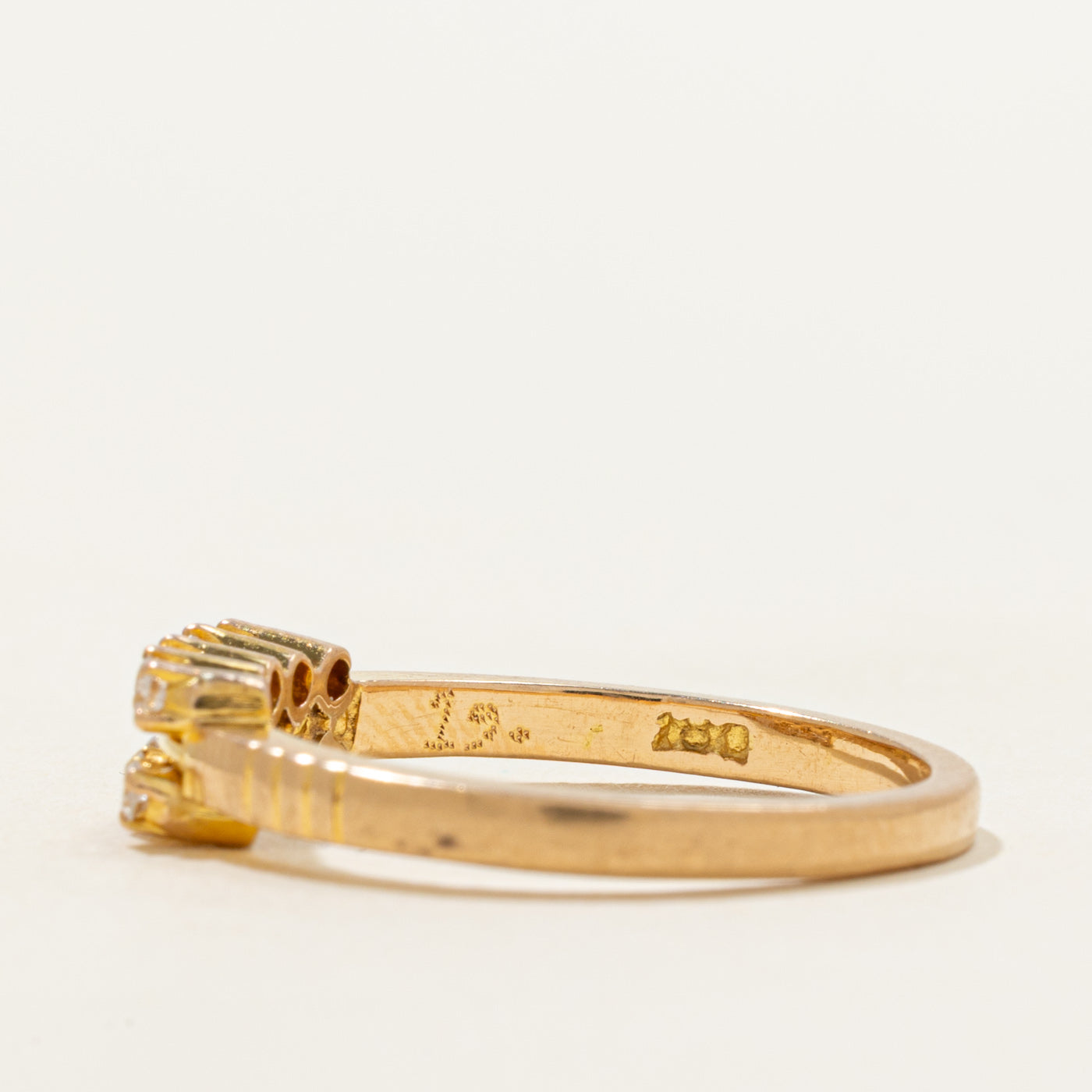 18k Double Row Diamond Ring | 0.19ctw | SZ 7.75
