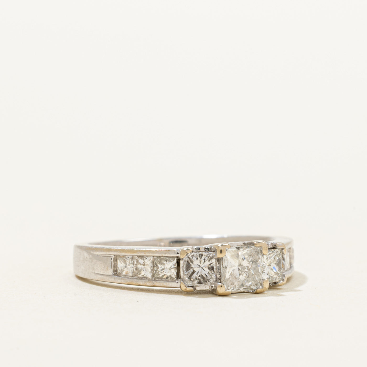 Three Stone Princess Cut Diamond Ring | 1.05ctw | SZ 7.25