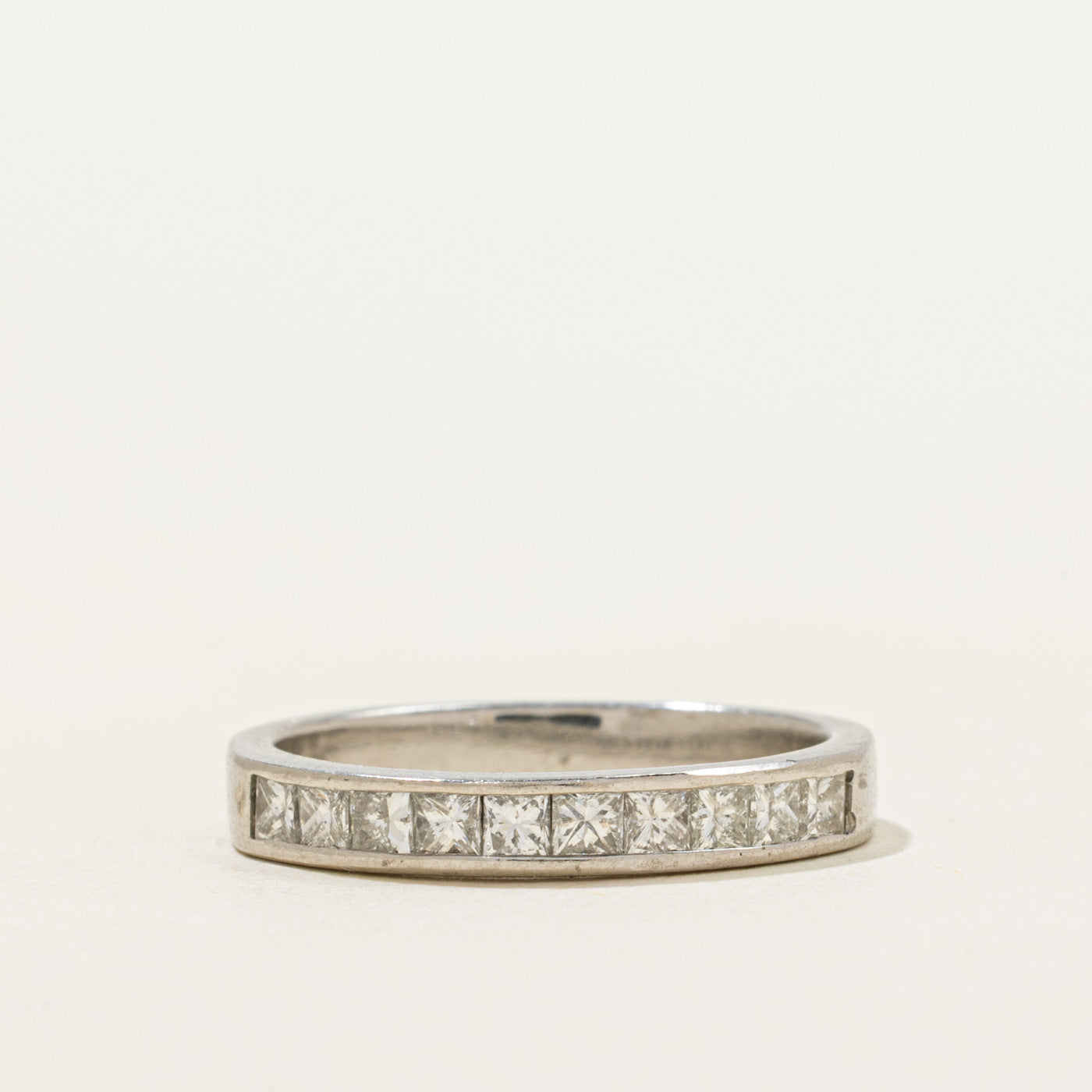 Platinum Semi Eternity Diamond Band | 0.50ctw | SZ 4.25