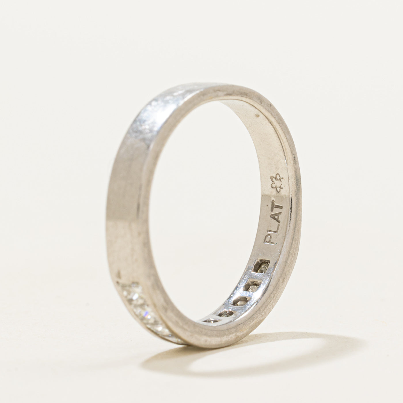 Platinum Semi Eternity Diamond Band | 0.50ctw | SZ 4.25