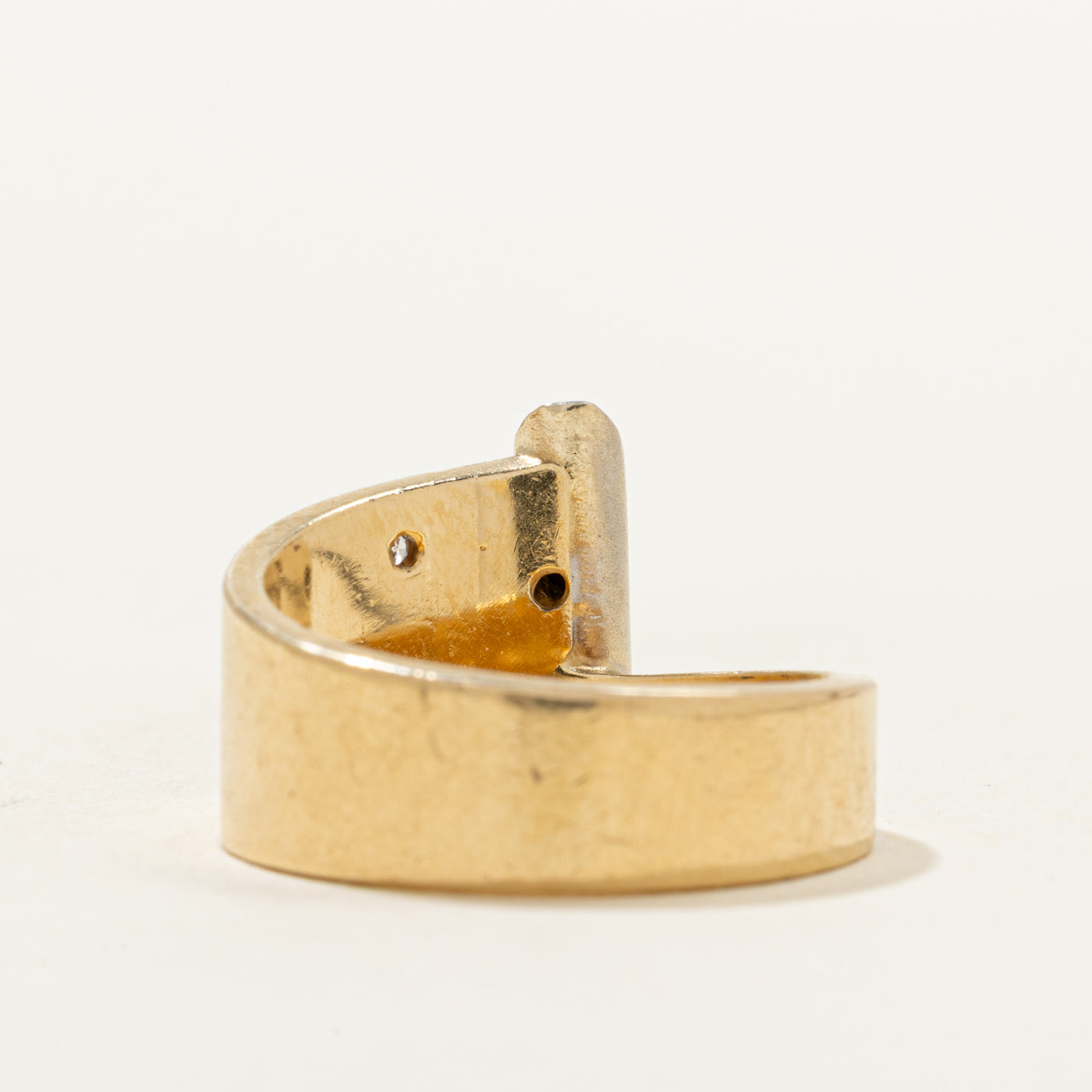 Hidden Ruby & Diamond Geometric Ring | 0.06ct, 0.09ctw | SZ 6.5