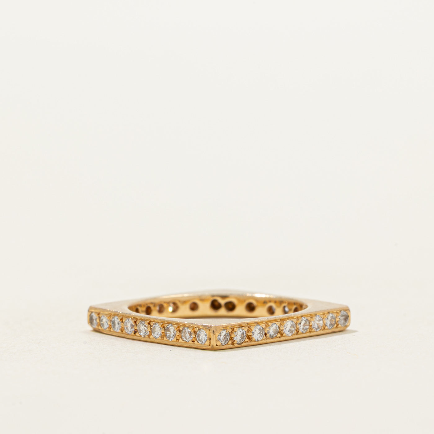 Eternity Diamond Soft Square Petite Band | 0.36ctw | 2mm | SZ 3.5