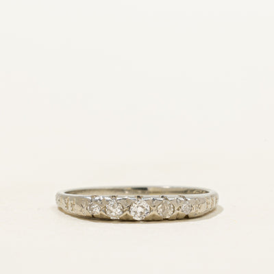 Vintage Canadian Five Stone Diamond Ring | 0.04ctw | SZ 5.25
