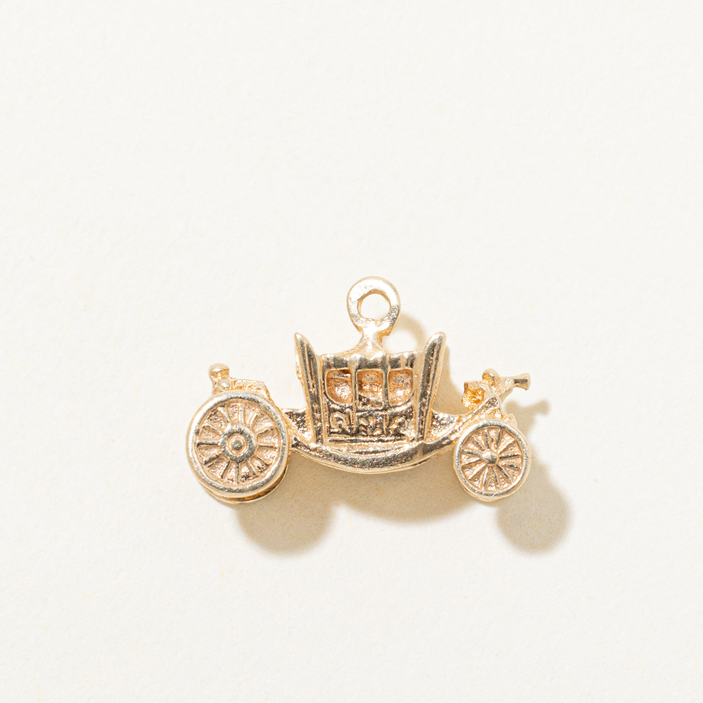 10k Yellow Gold Carriage Charm