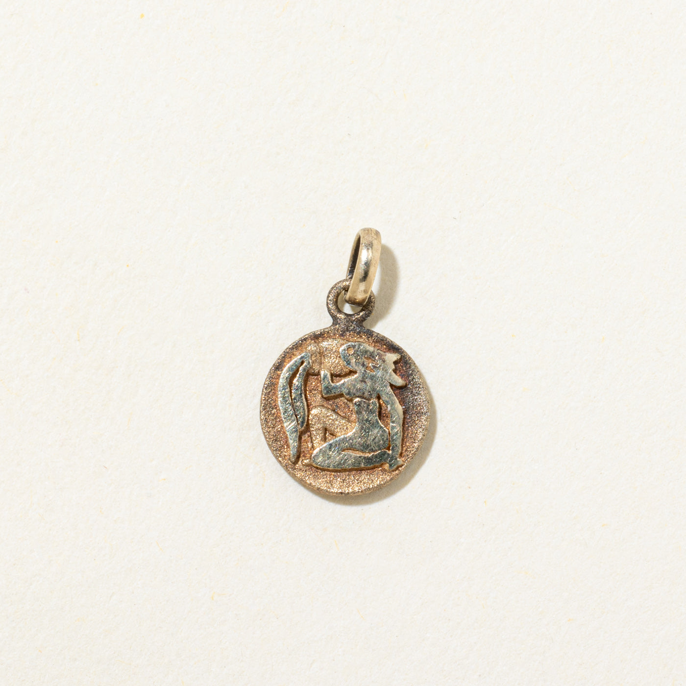 10k Yellow Gold Aquarius Charm