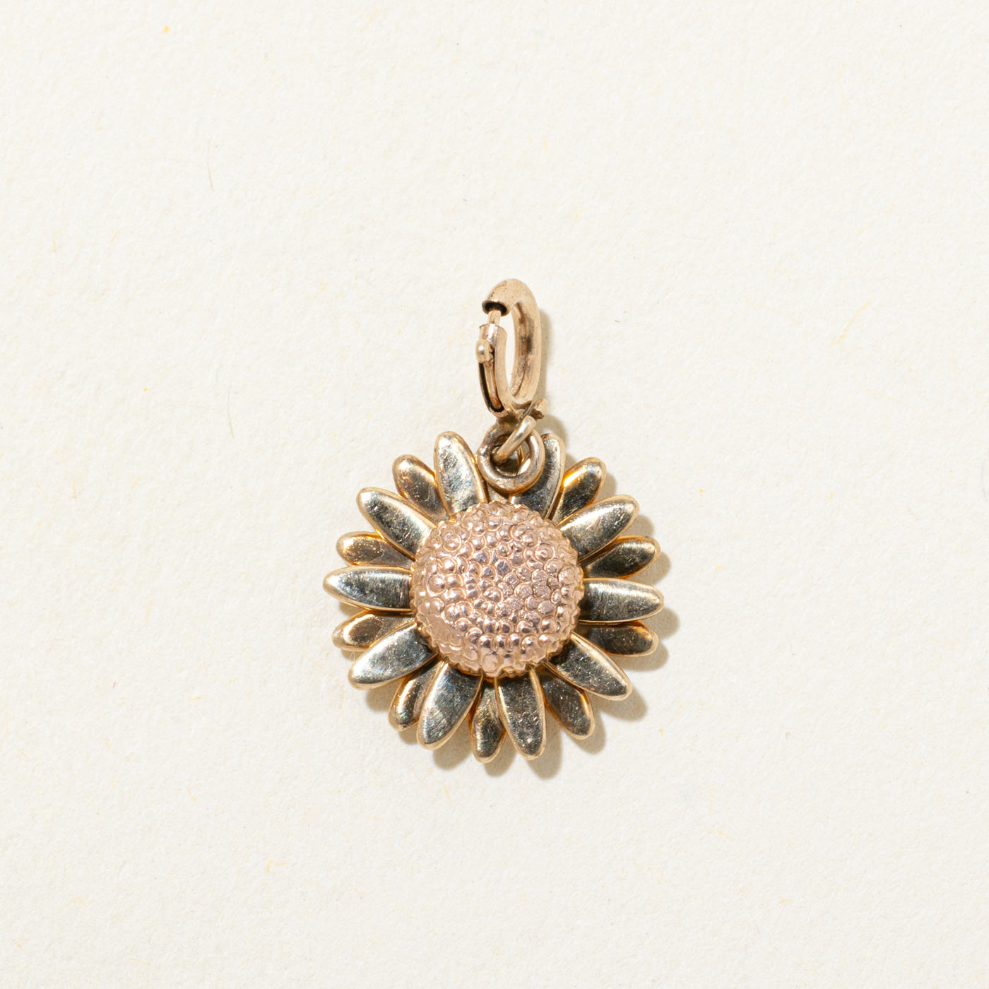 10k Yellow Gold Sunflower Charm