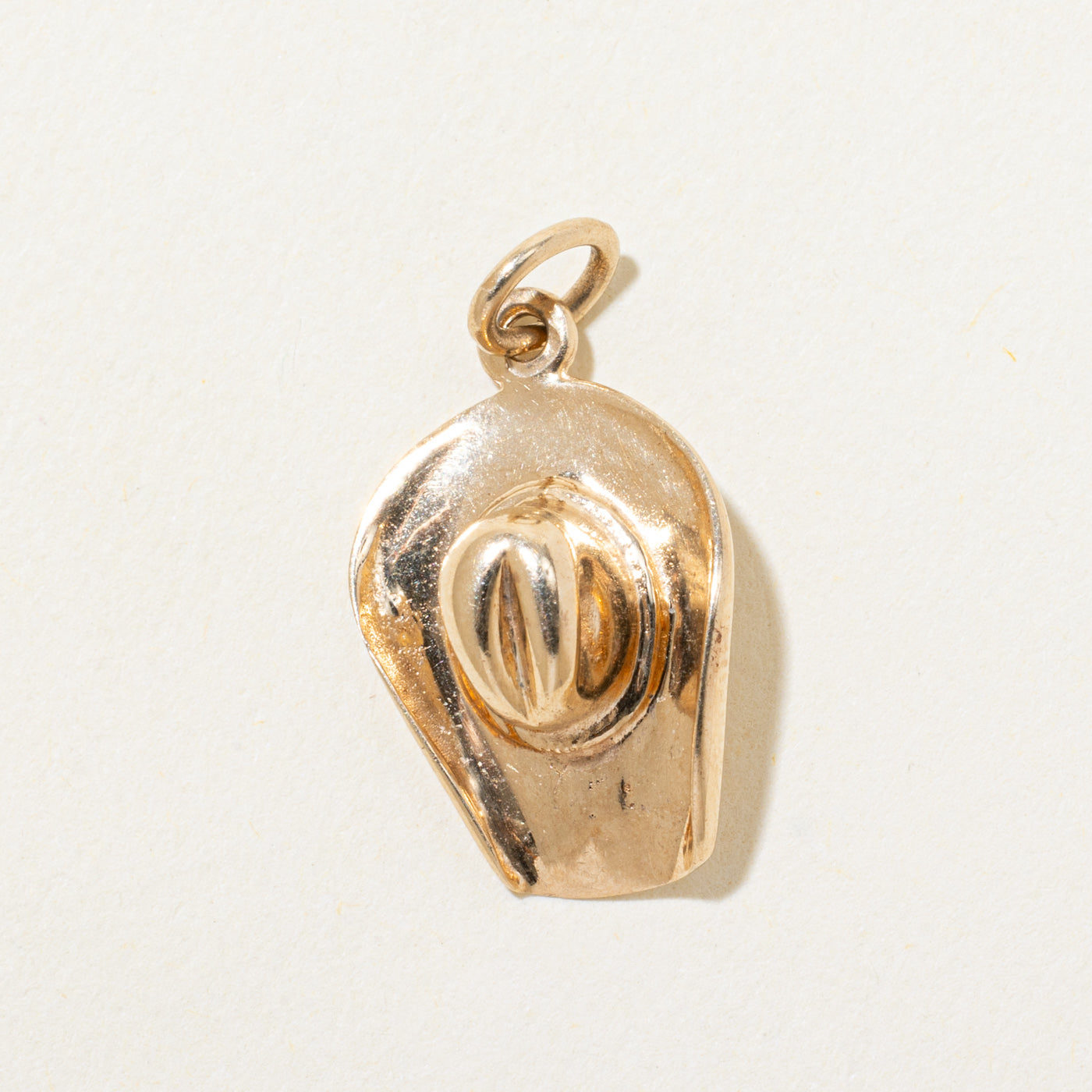 10k Yellow Gold Cowboy Hat Charm