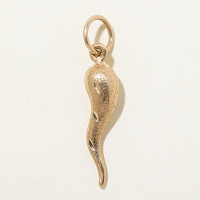 10k Yellow Gold Cornichello Charm