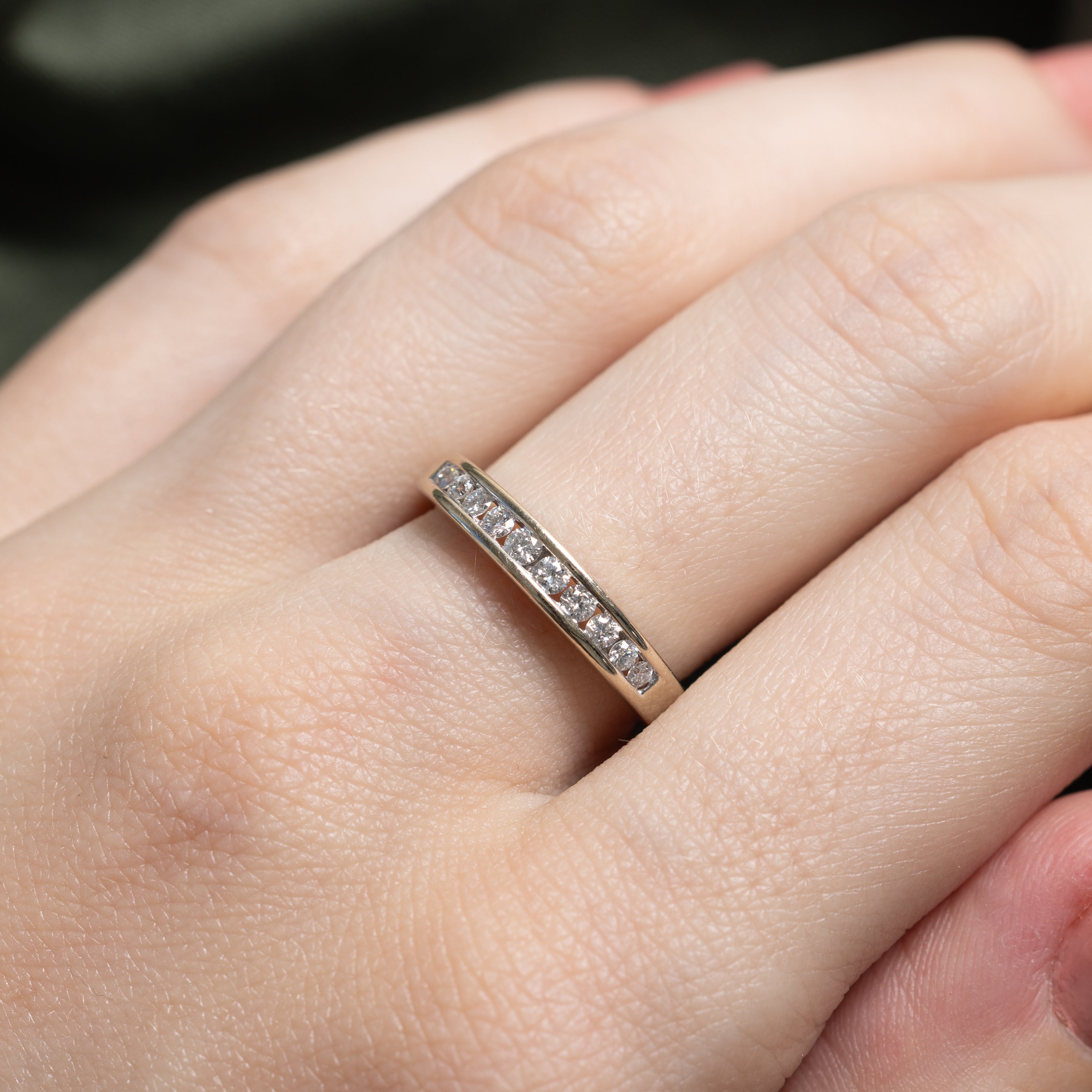 Channel Set Semi Eternity Diamond Ring | 0.30ctw | SZ 6.5