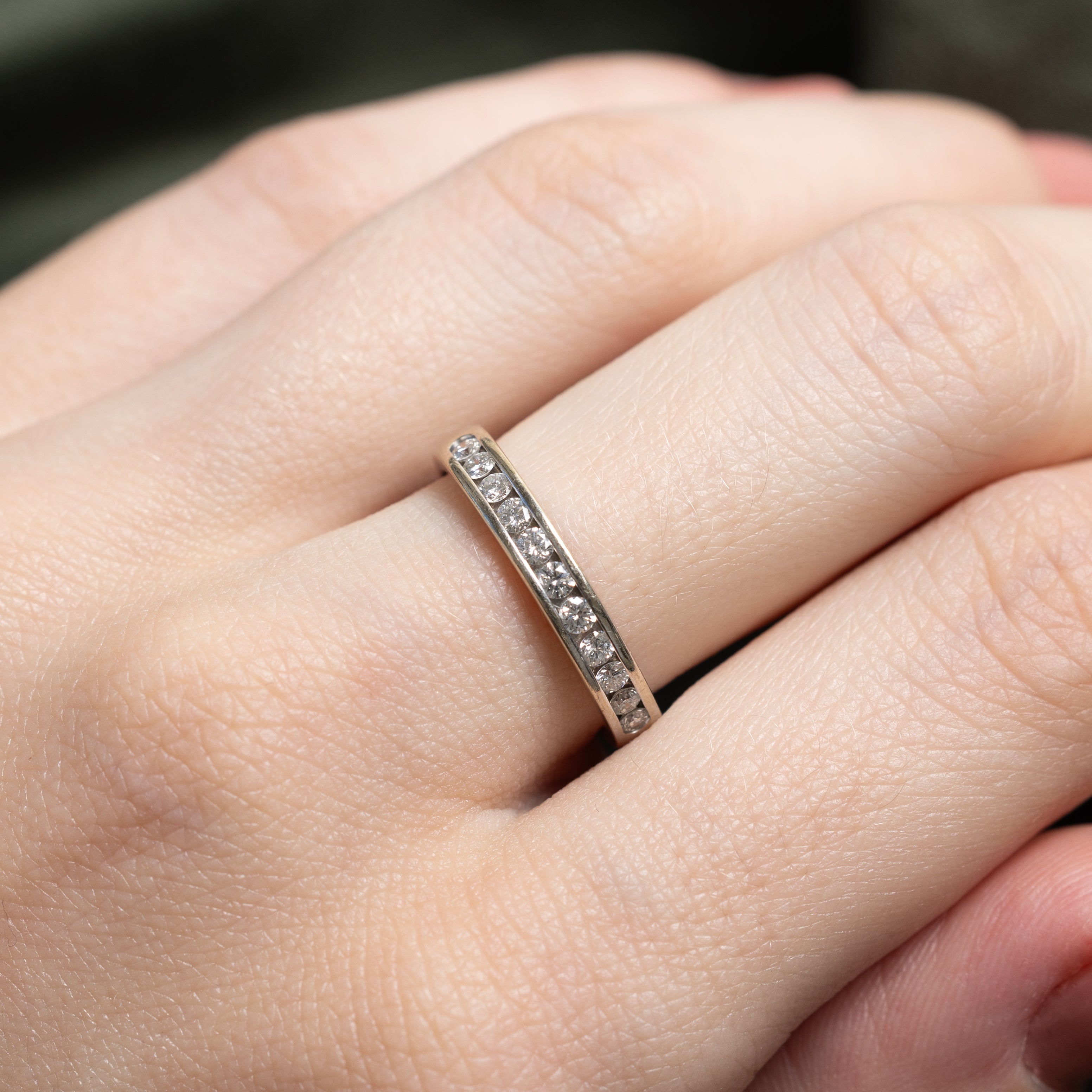 'Birks' 18k Semi Eternity Diamond Band | 0.33ctw | 3mm | SZ 6